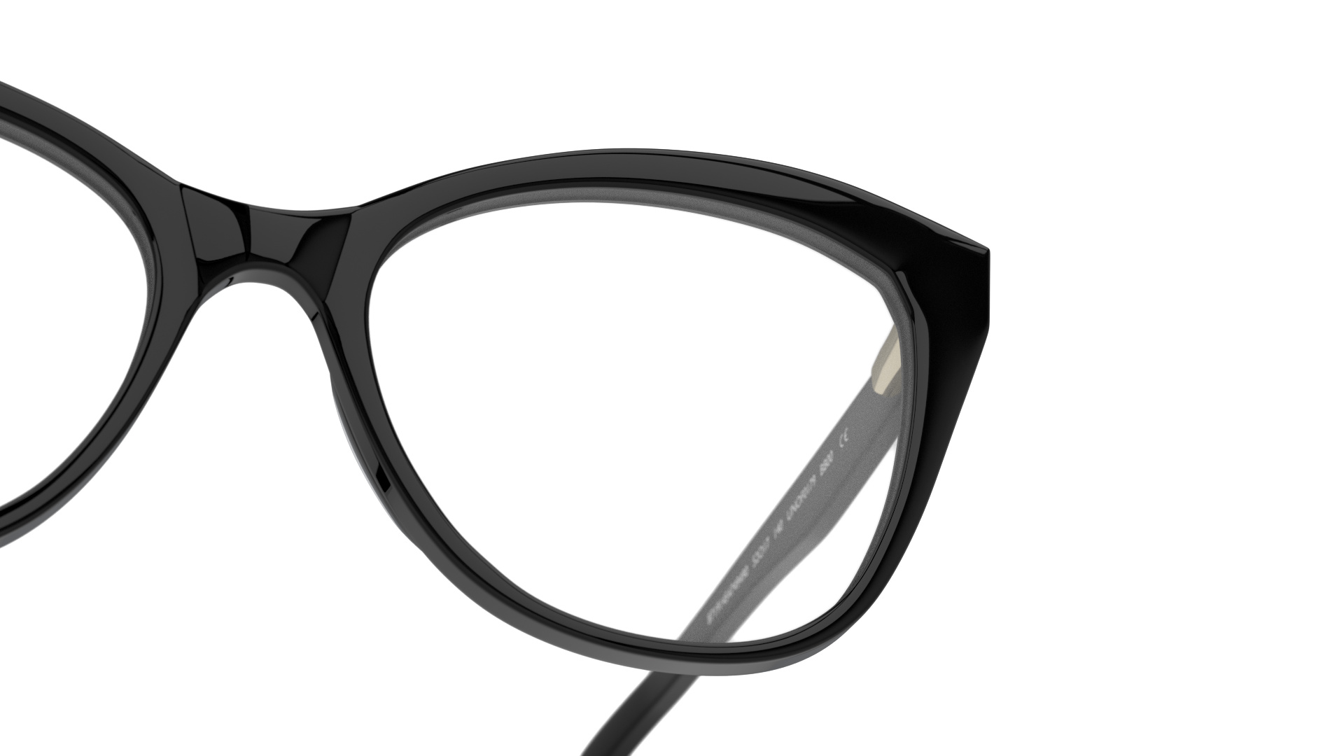 Detail01 Unofficial UNOF0179 Glasses Transparent / Black