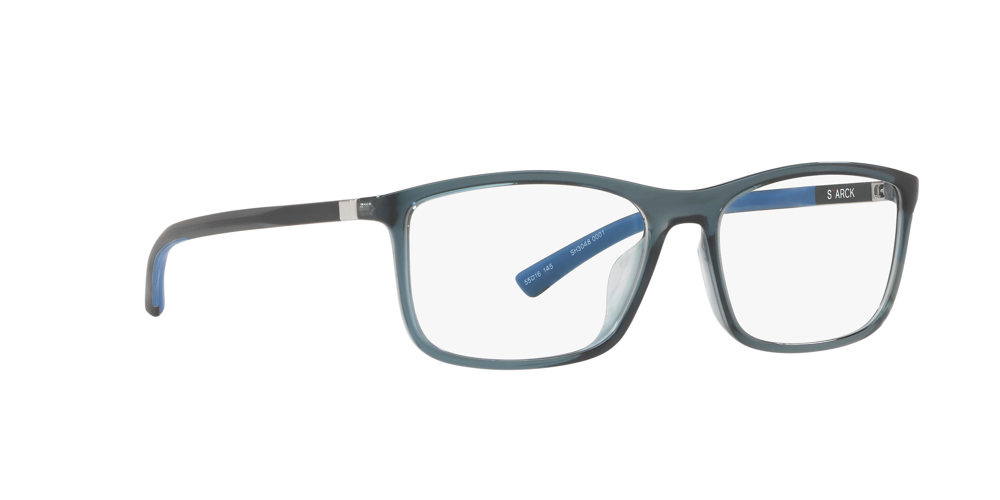 Angle_Right01 Starck SH 3048 (0001) Glasses Transparent / Blue