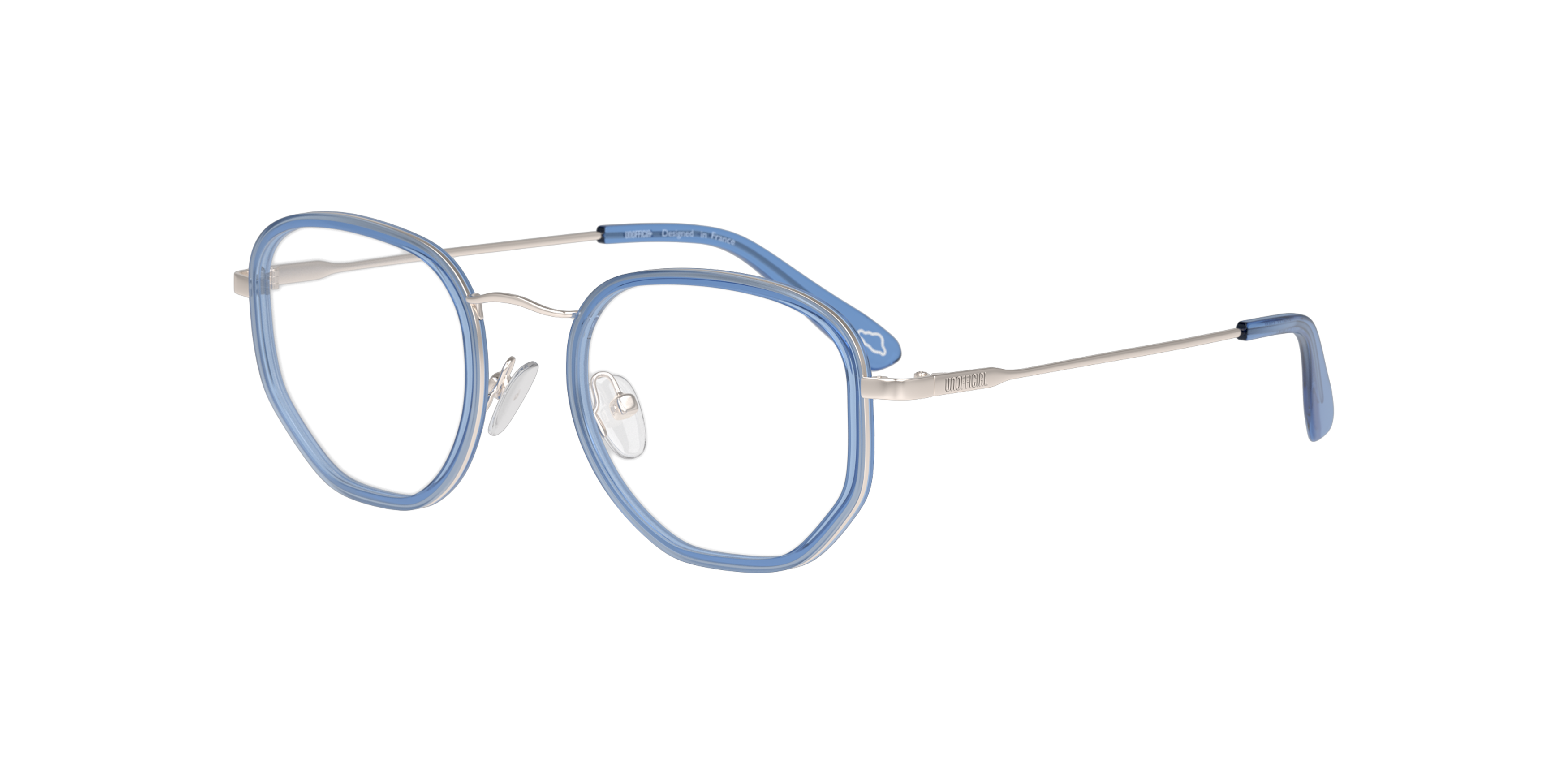 Angle_Left01 Unofficial UNOM0164 (CS00) Glasses Transparent / Blue