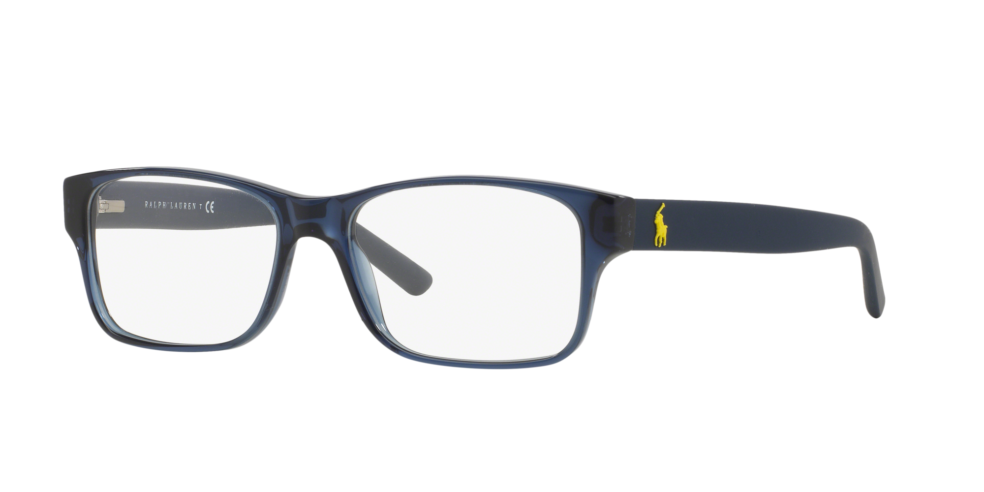 Angle_Left01 Polo Ralph Lauren PH 2117 (5470) Glasses Transparent / Navy