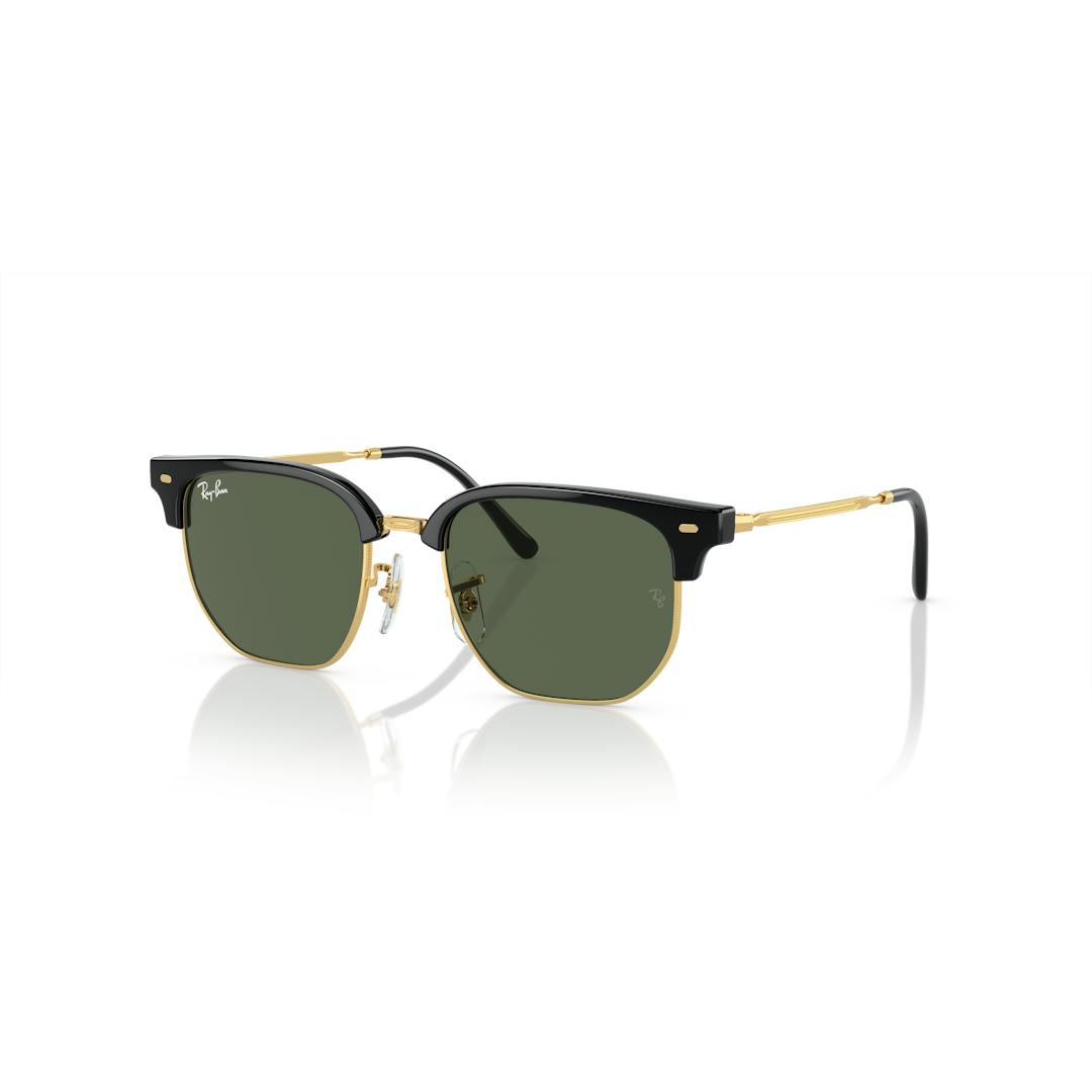 Ray-Ban RJ9116S Lunettes de Soleil Enfant - Hexagonale Noir Vert