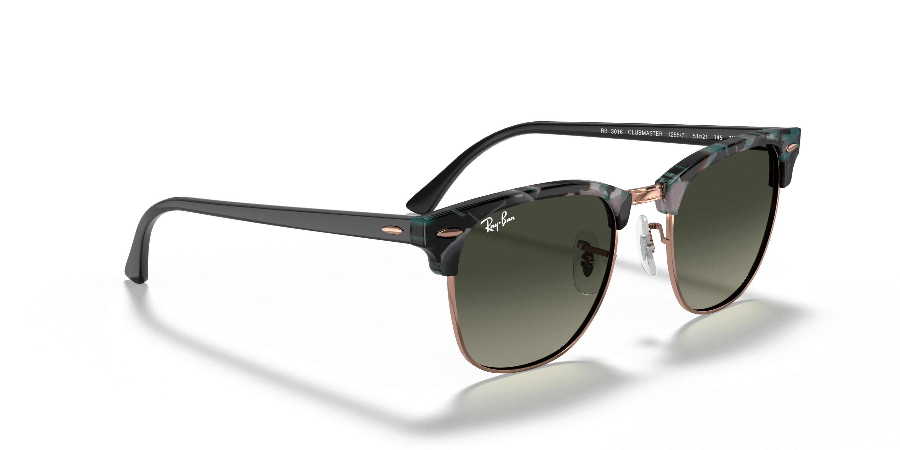 [products.image.angle_right01] Ray-Ban Clubmaster Fleck RB3016 125571