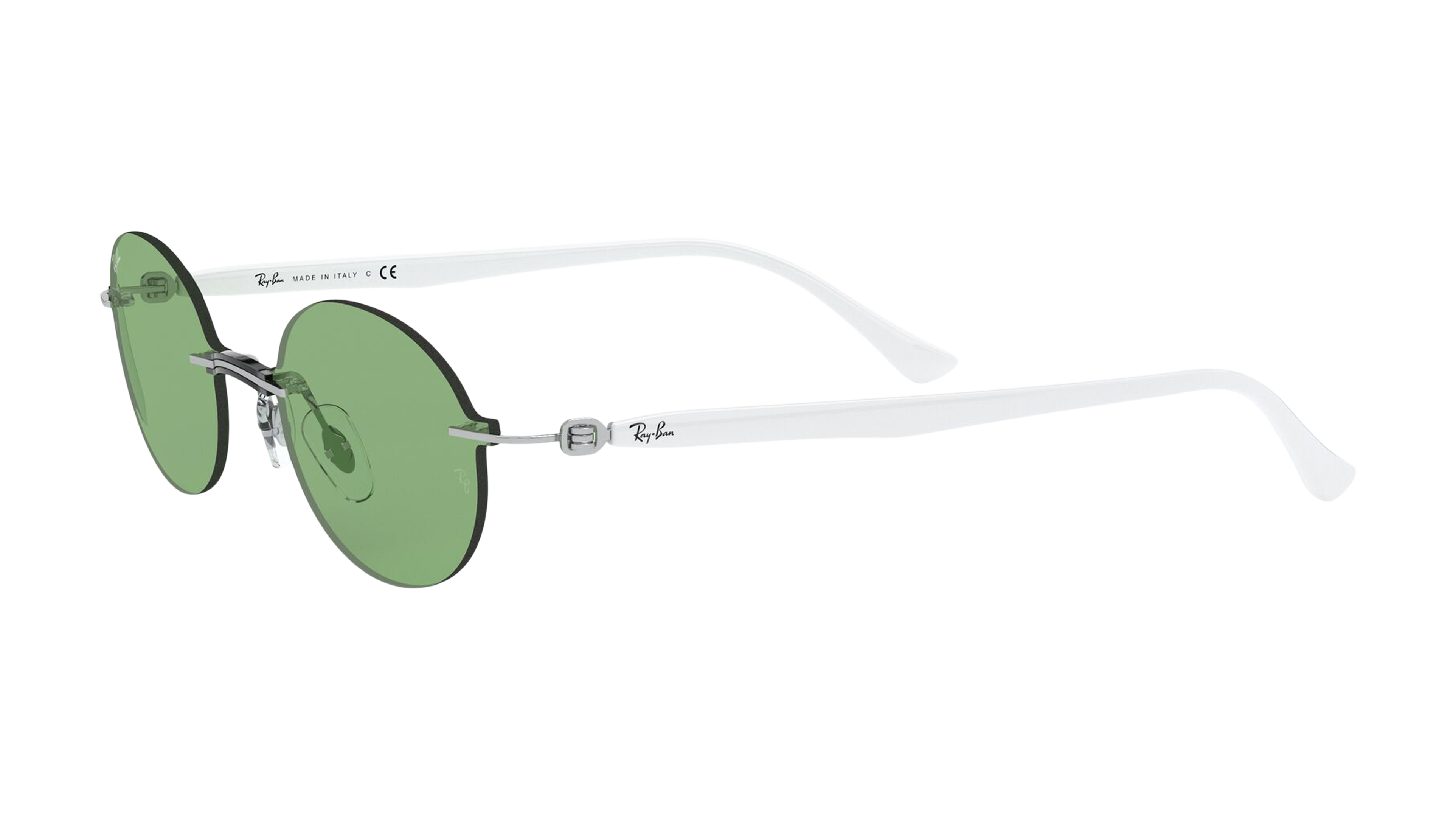 Angle_Left01 Ray-Ban RB8060 003/2 Groen / Transparant, Zilver