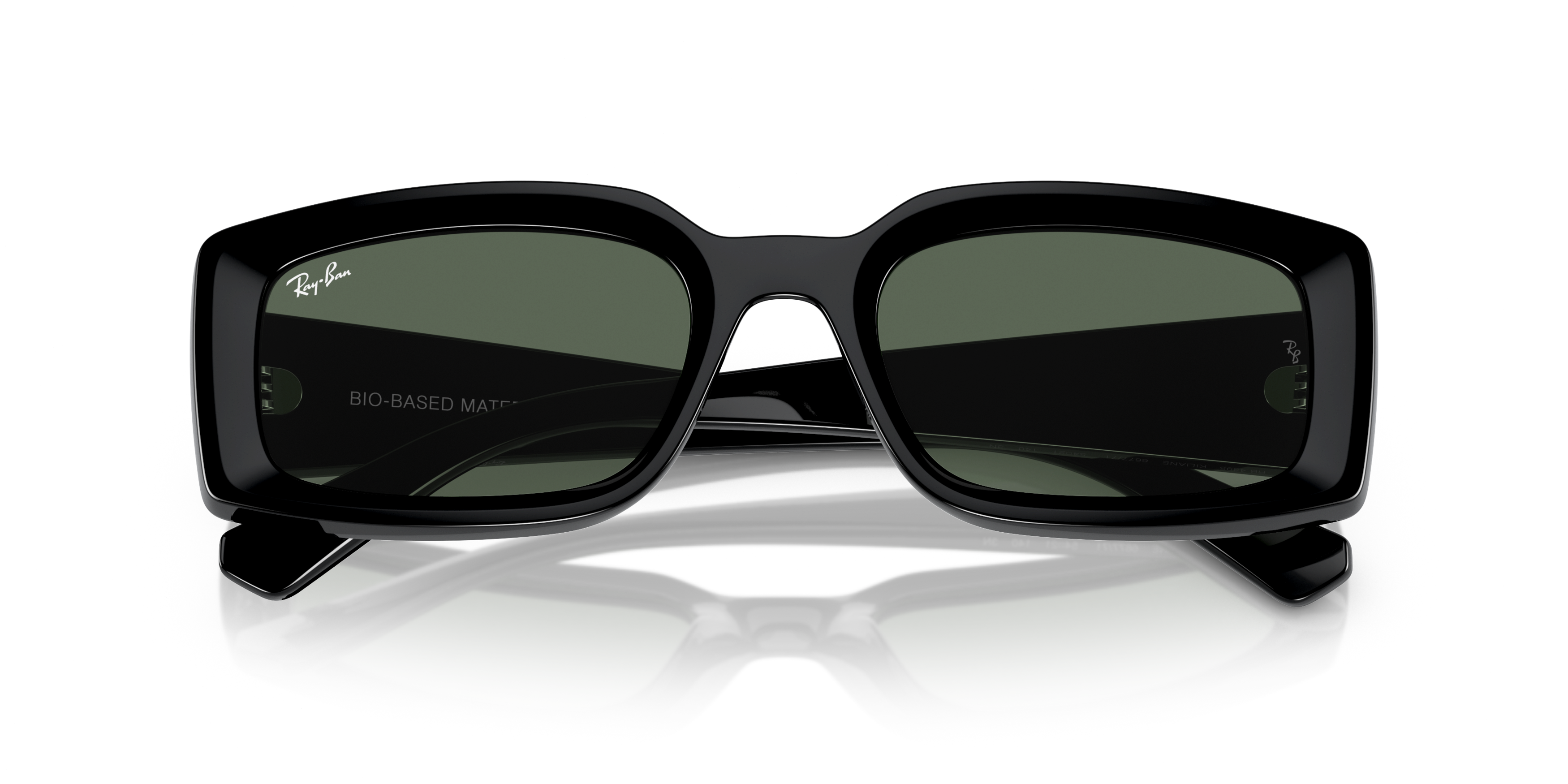 Folded Ray-Ban RB 4395 Sunglasses Green / Black