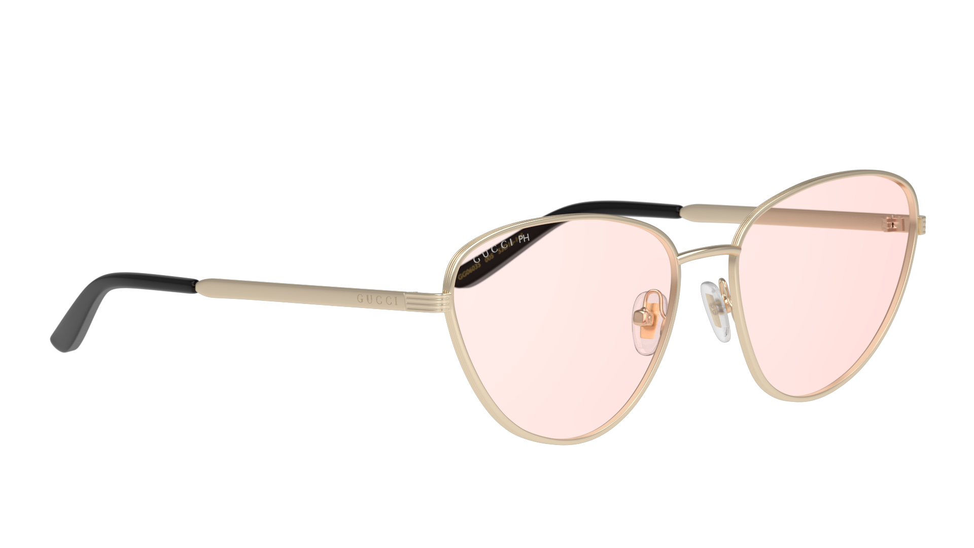 Angle_Right01 Gucci Blue & Beyond GG 0803S Sunglasses Pink / Gold