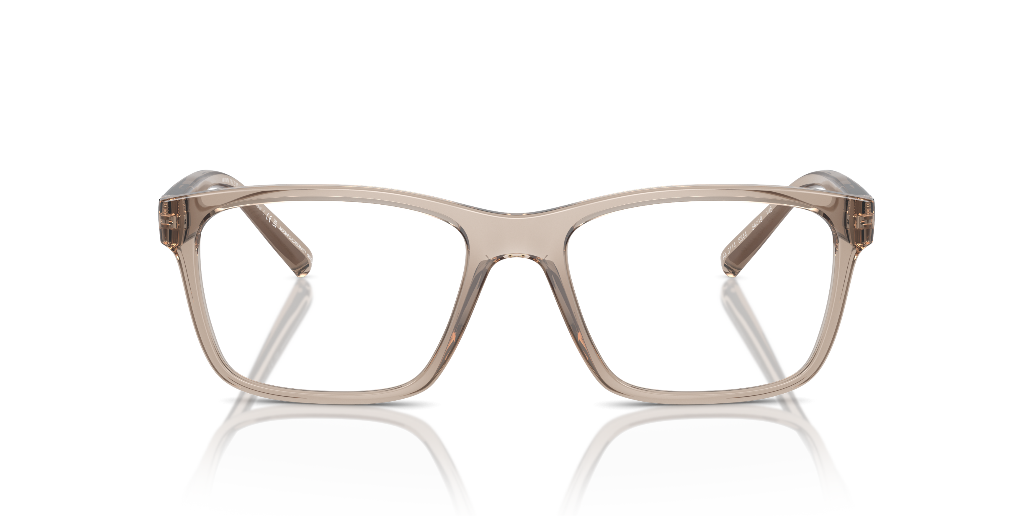 Front Armani Exchange AX 3114 Glasses Transparent / Black