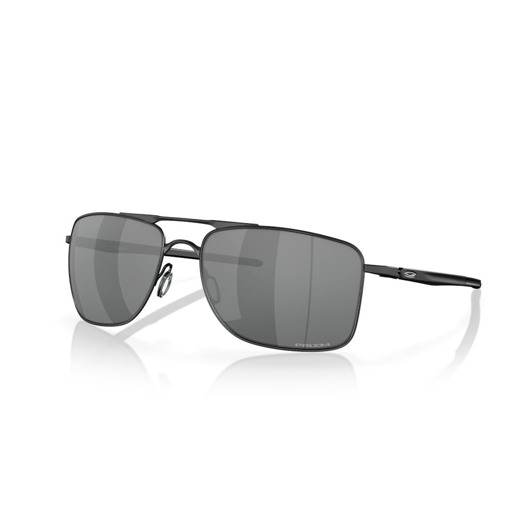 Oakley GRAUGE 8 OO4124 Lunettes de Soleil Homme - Noir - Verres Polarisés - Possibilité de verres co