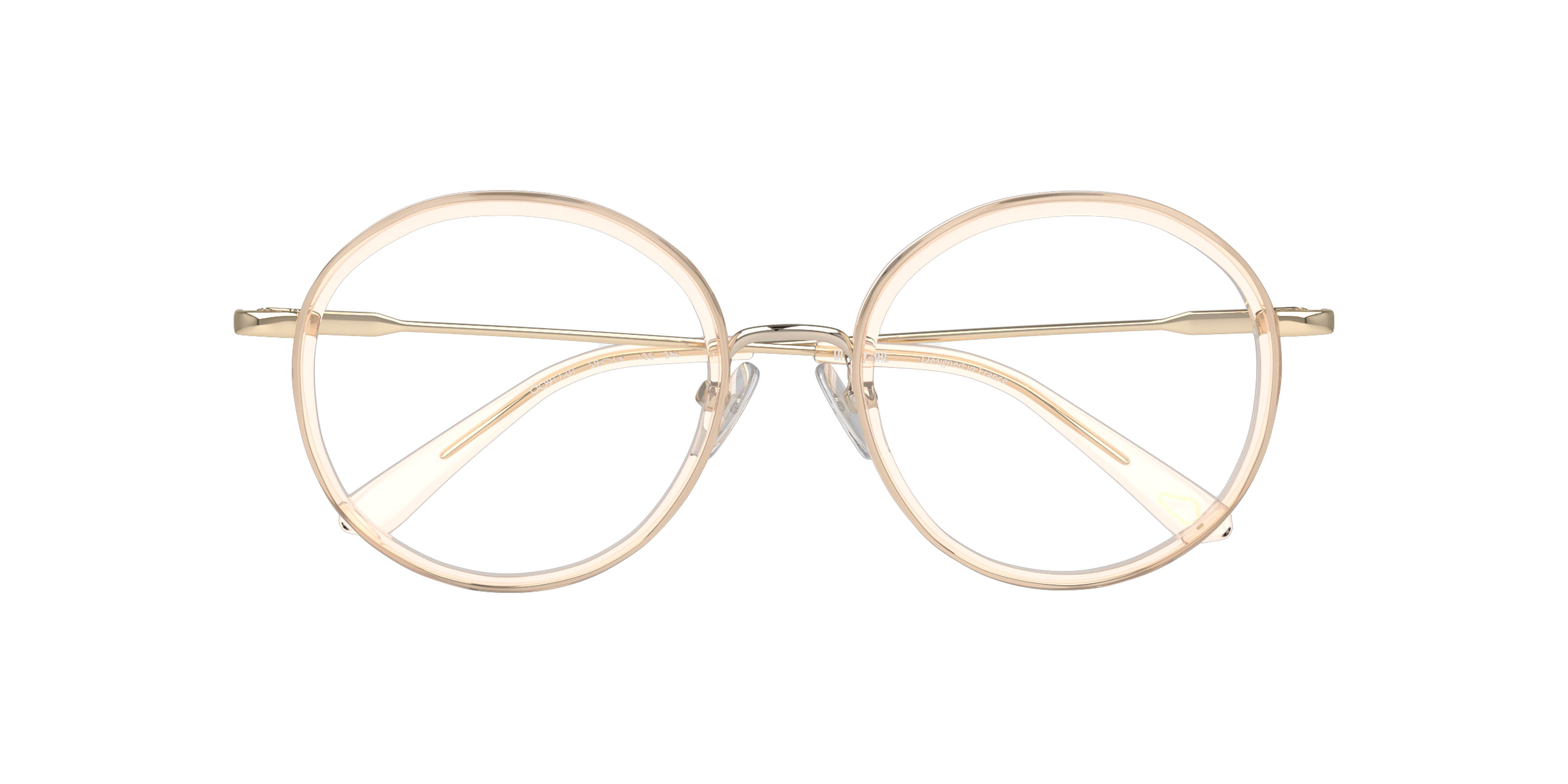 Folded Unofficial UNOF0216 (FD00) Glasses Transparent / Beige