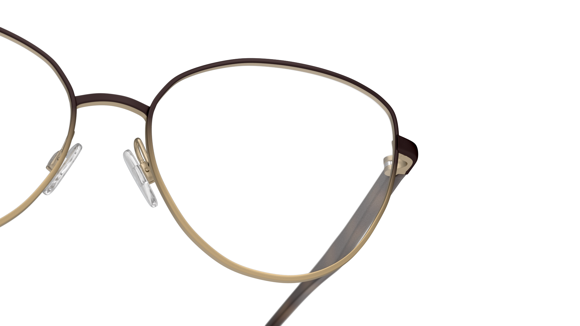 Detail01 Emporio Armani EA 1104 (3318) Glasses Transparent / Bronze
