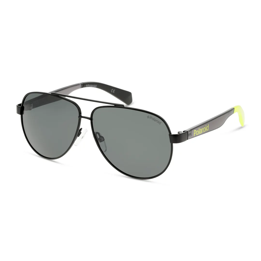 Polaroid PLD 8034/S Lunettes de Soleil Enfant - Pilote Noir - Verres Polarisés Polaroid PLD 8034/S Lunettes de Soleil Enfant - Pilote Noir - Verres Polarisés
