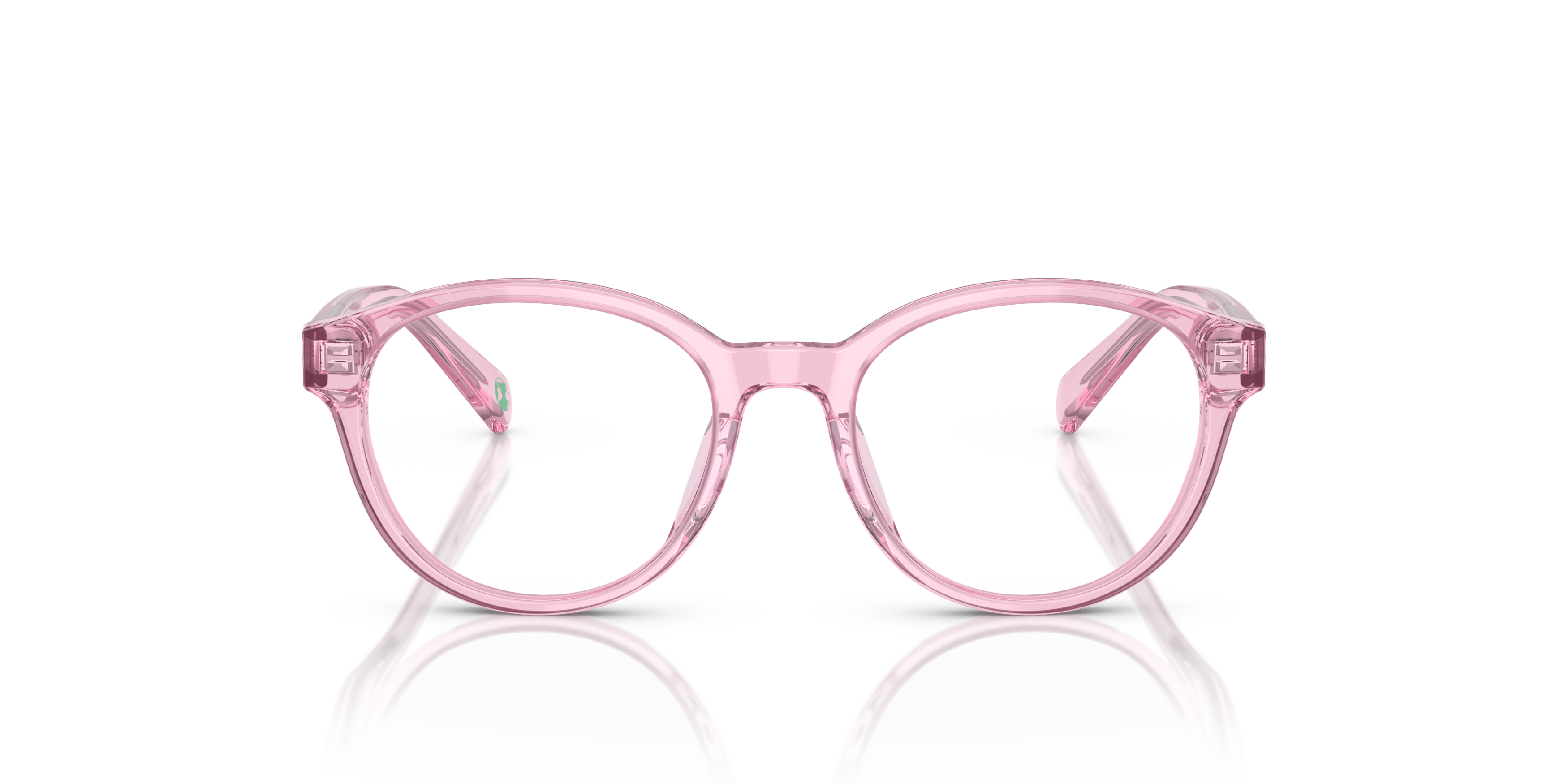 Front Polo Ralph Lauren PP 8546U Children's Glasses Transparent / Transparent, Pink