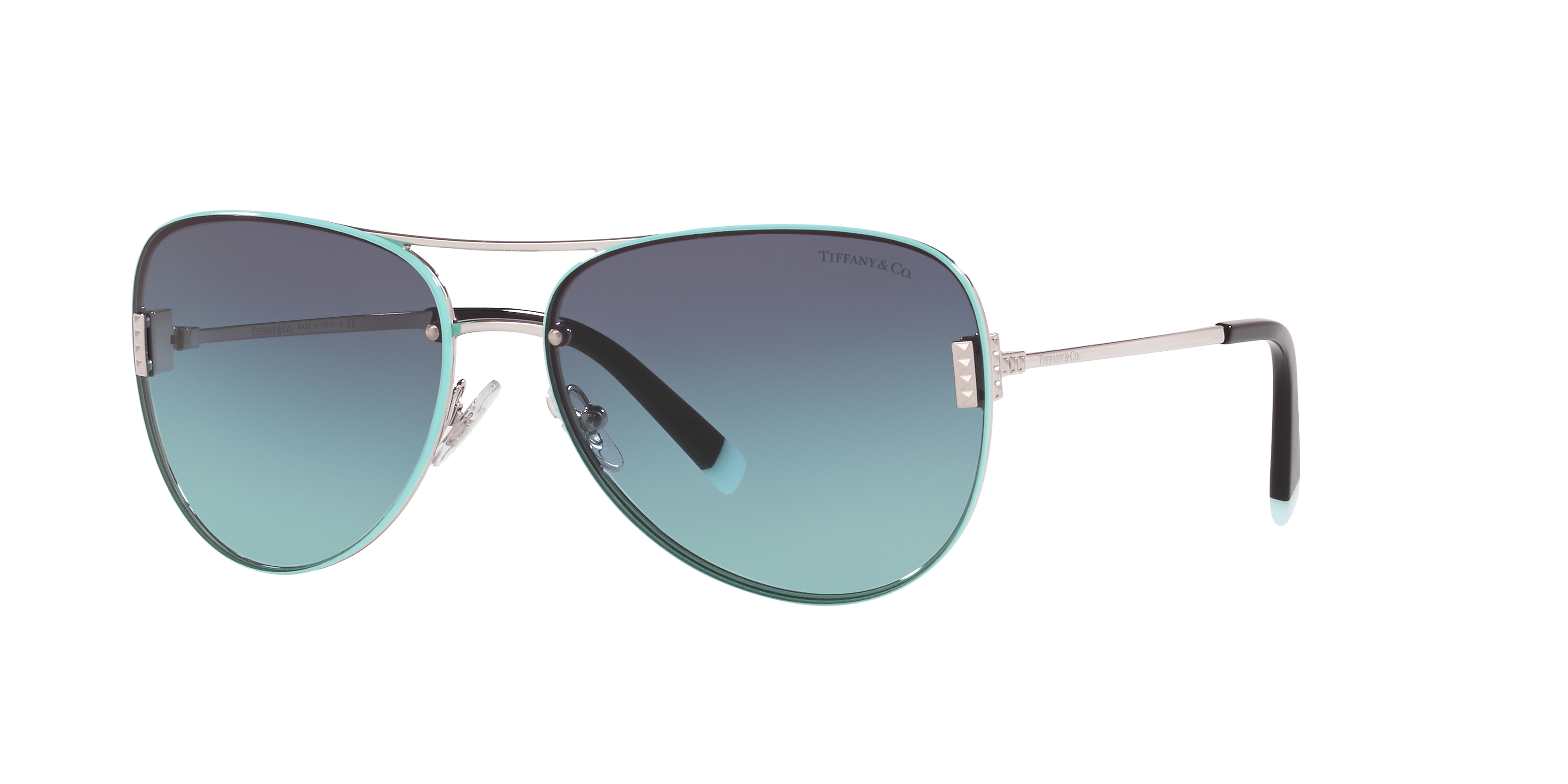 Angle_Left01 Tiffany & Co TF 3066 Sunglasses Blue / Grey
