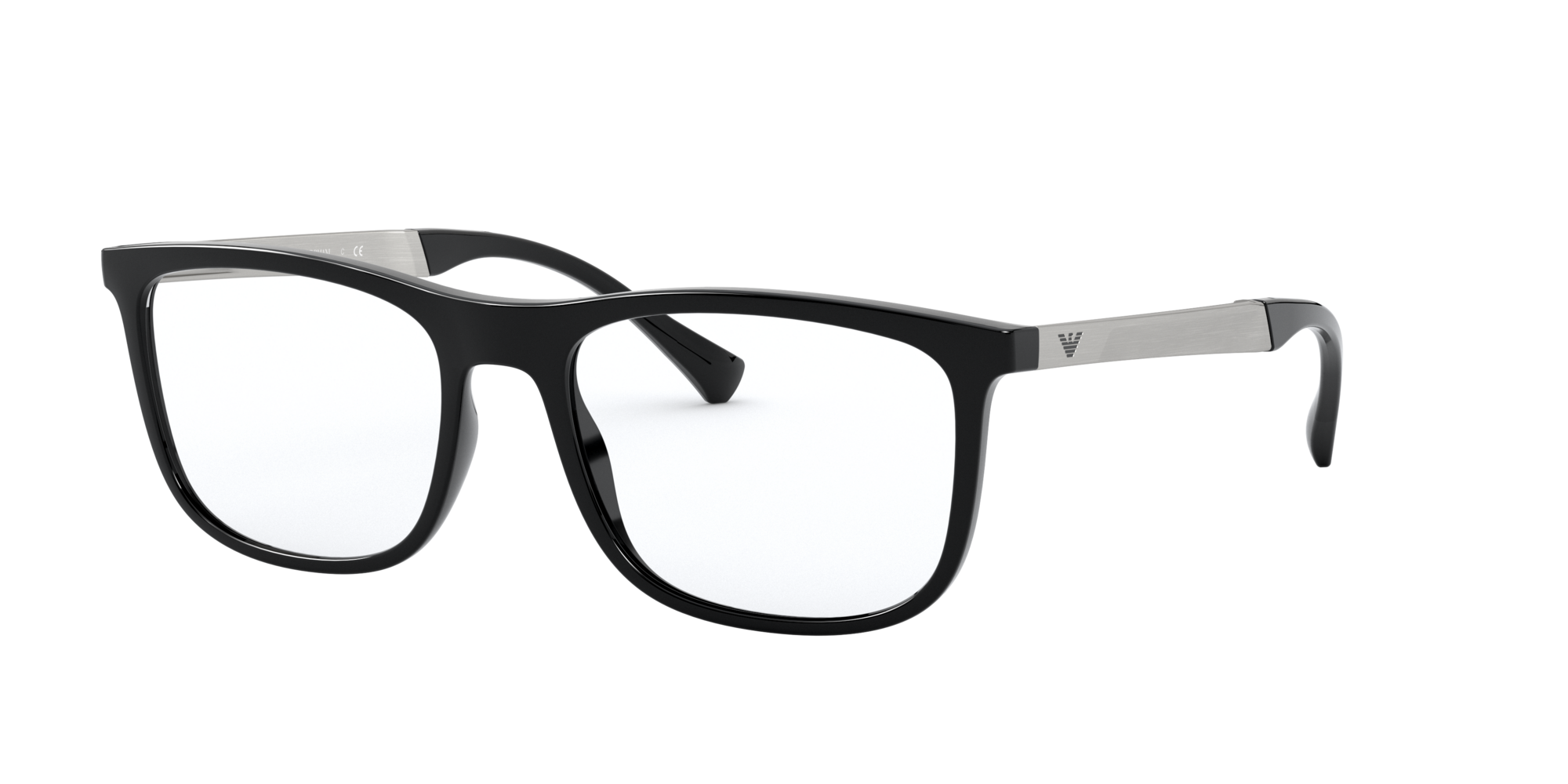 Angle_Left01 Emporio Armani EA 3170 (5001) Glasses Transparent / Black
