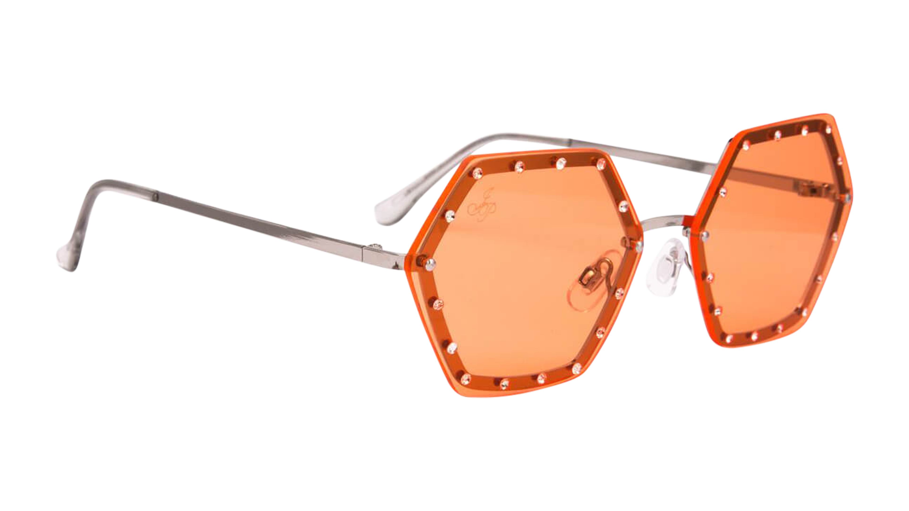 Angle_Left01 Jeepers Peepers JP 18554 (SS) Sunglasses Orange / Silver