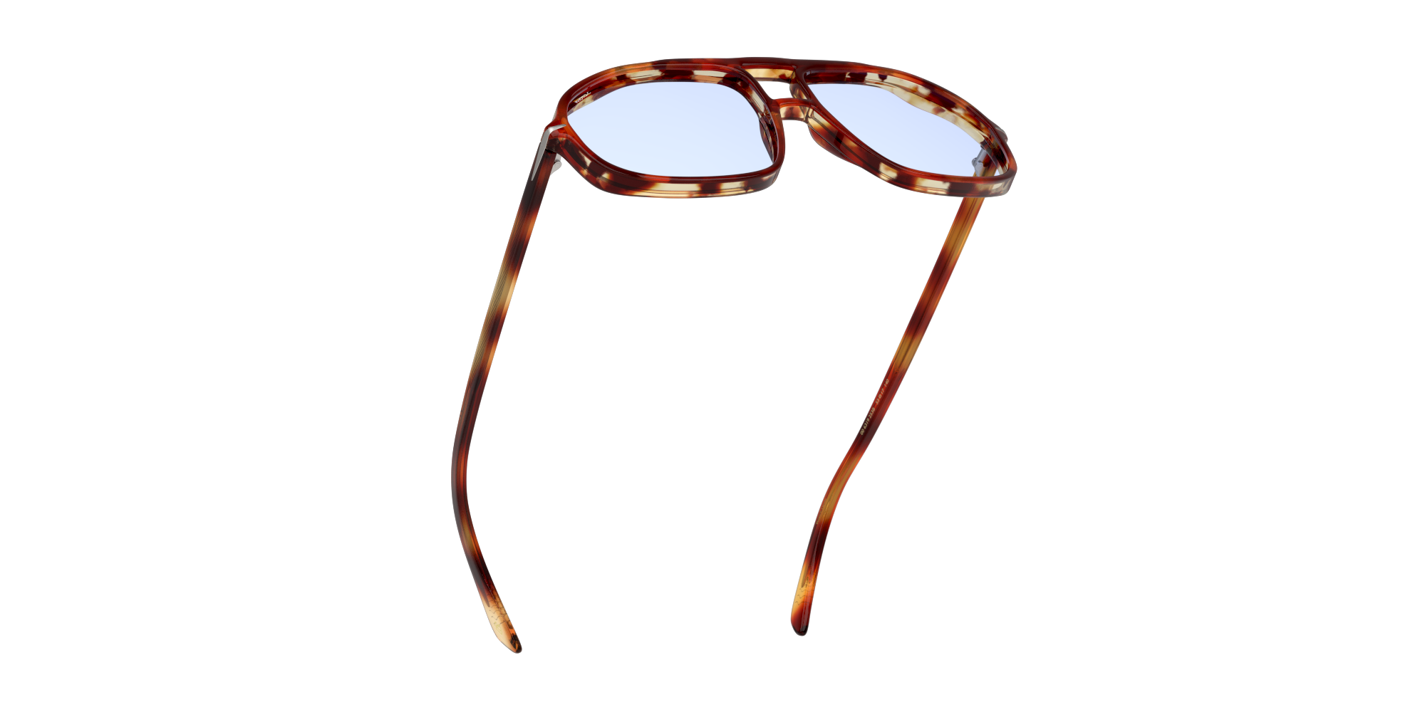 Bottom_Up David Beckham Eyewear DB 1000/S Sunglasses Blue / Tortoise Shell