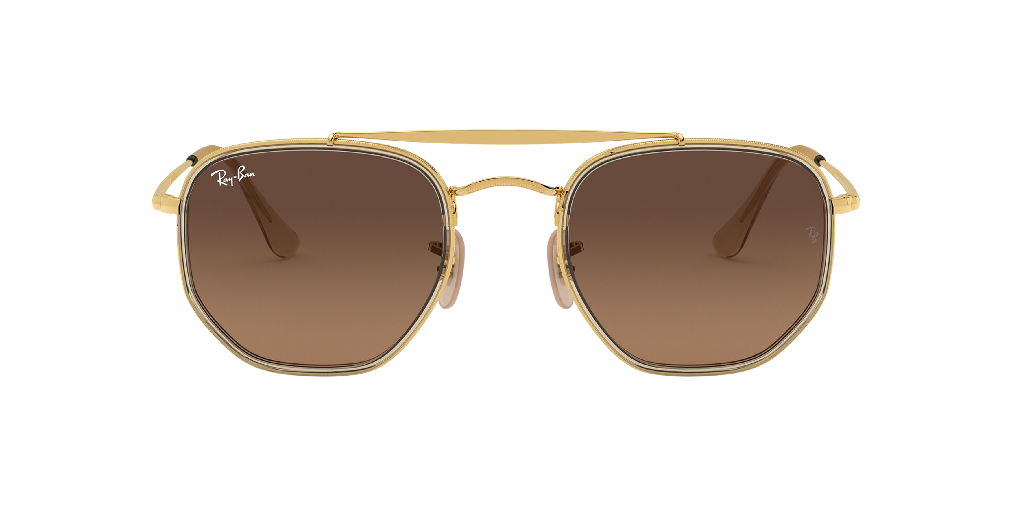 Front Ray-Ban Marshal II RB3648M 912443 Bruin / Goud