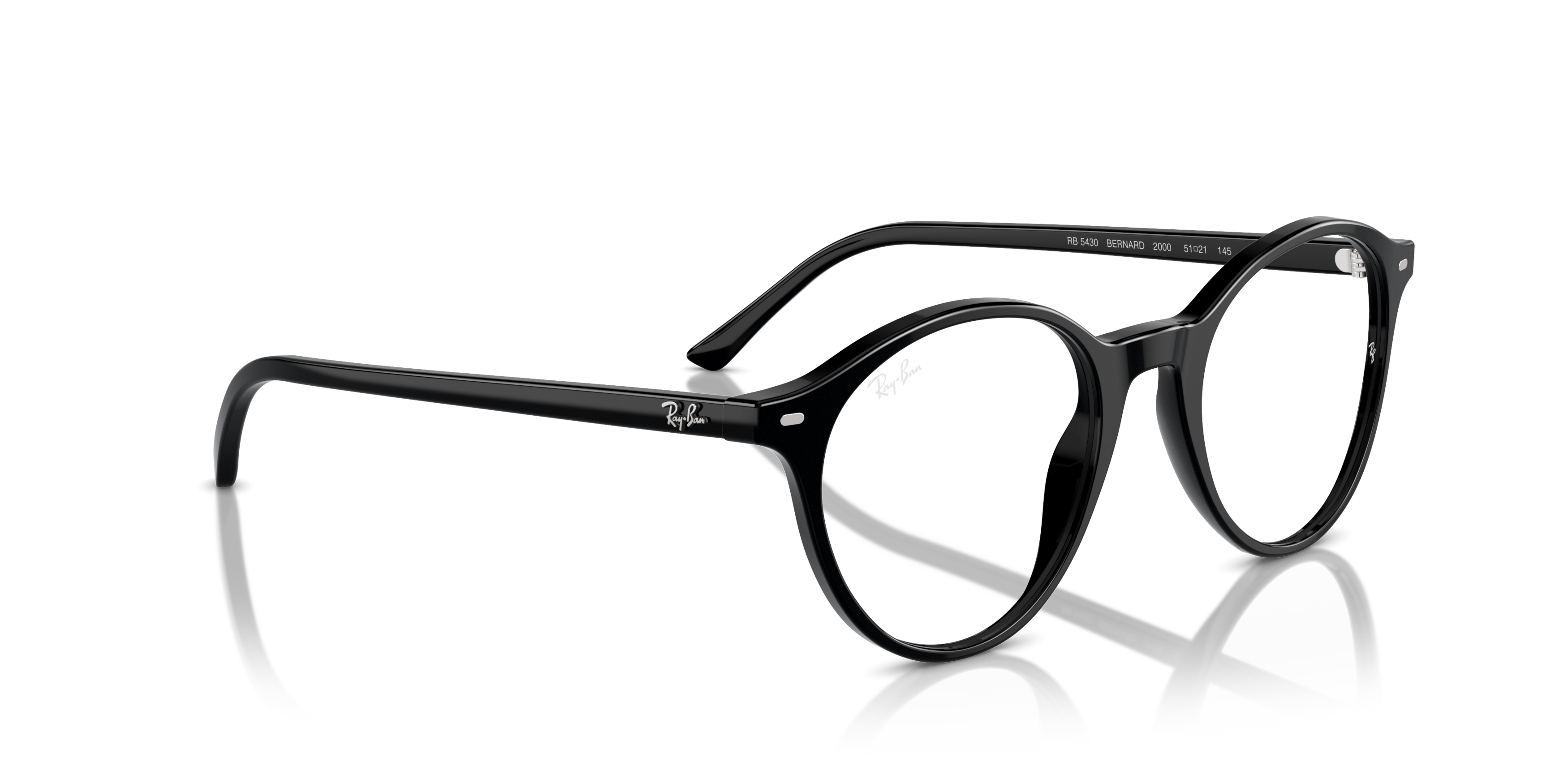 Angle_Right01 Ray-Ban RX 5430 Glasses Transparent / Black
