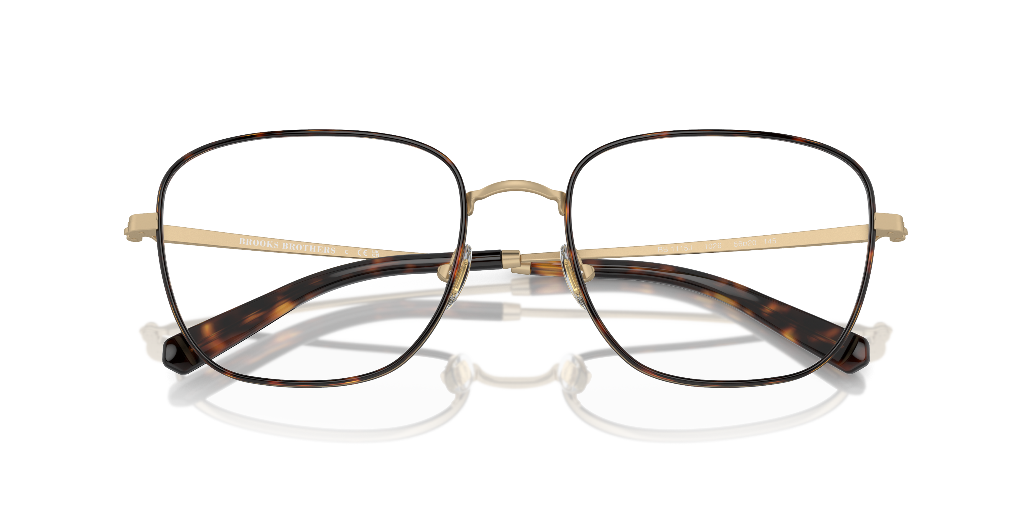 Folded Brooks Brothers BB 1115J Glasses Transparent / Gold