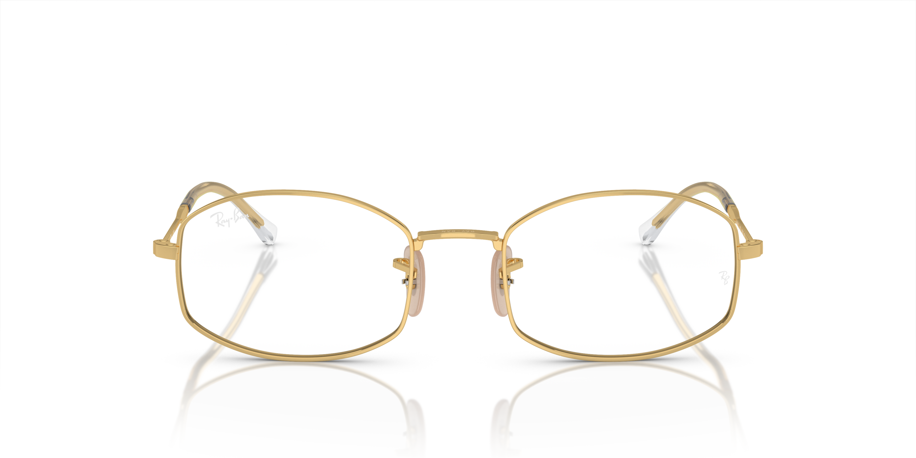 Front Ray-Ban RX 6510 Glasses Transparent / Gold