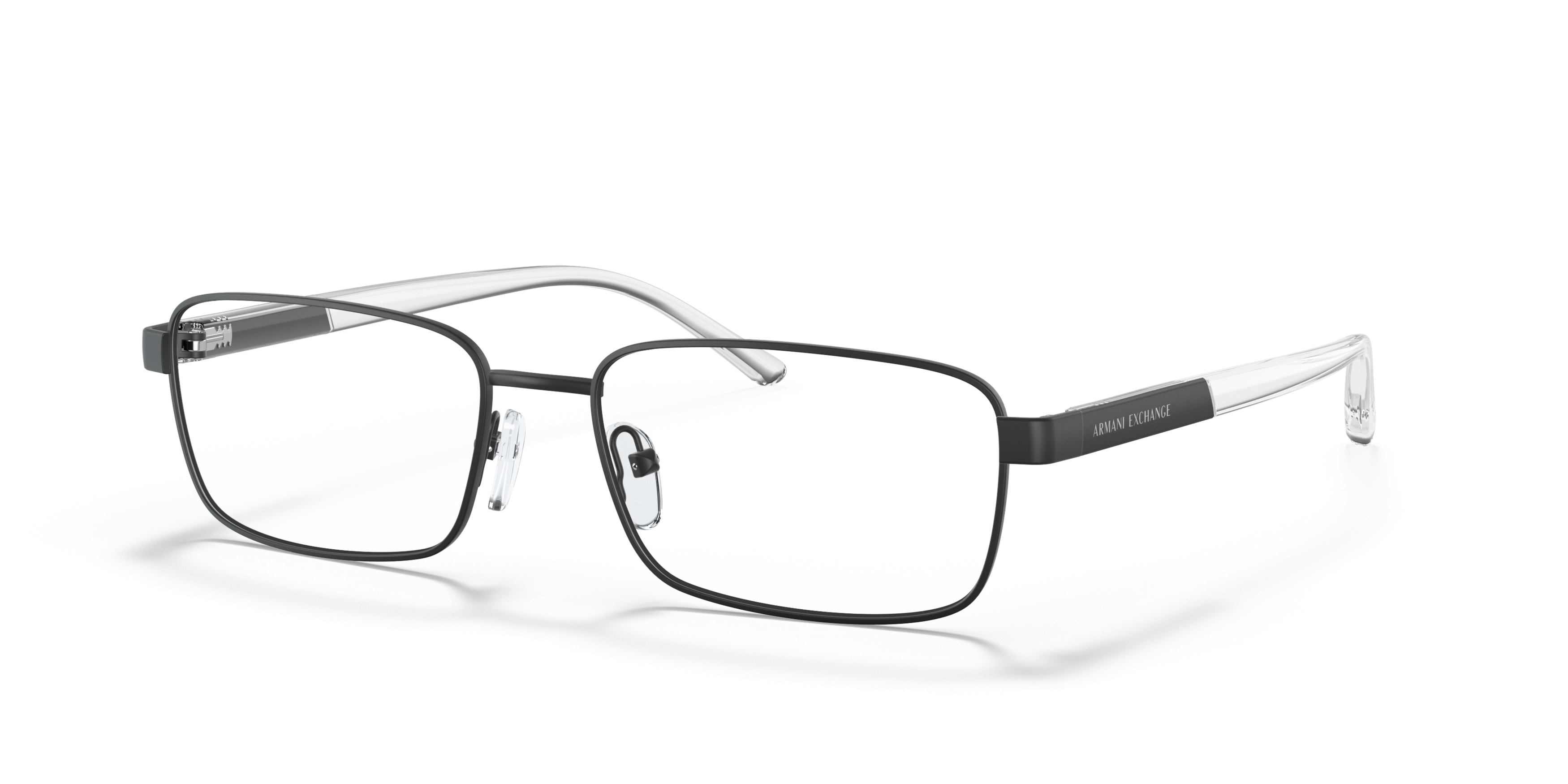 Angle_Left01 Armani Exchange AX 1050 Glasses Transparent / Black
