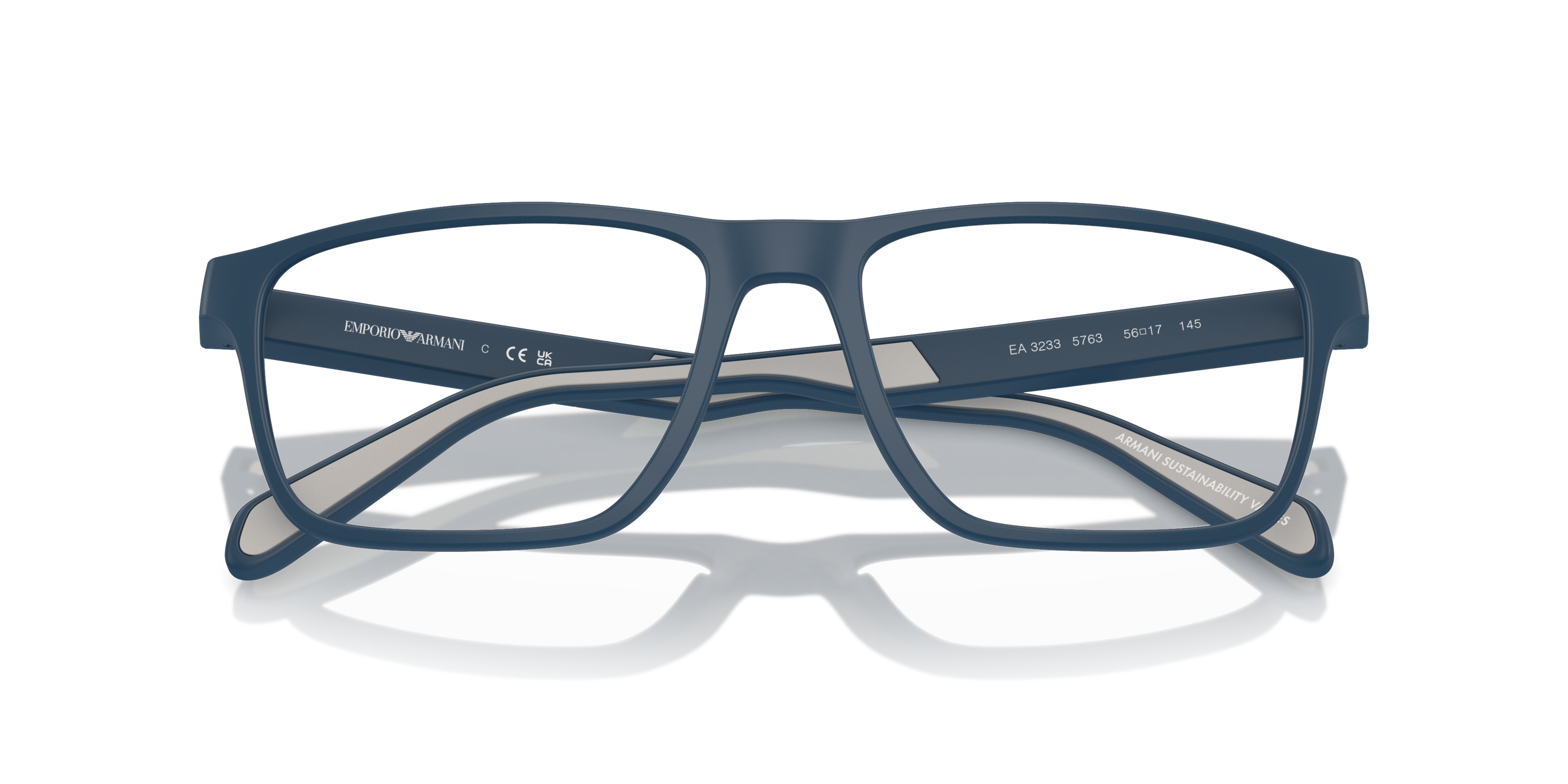 Folded Emporio Armani EA 3233 Glasses Transparent / Black