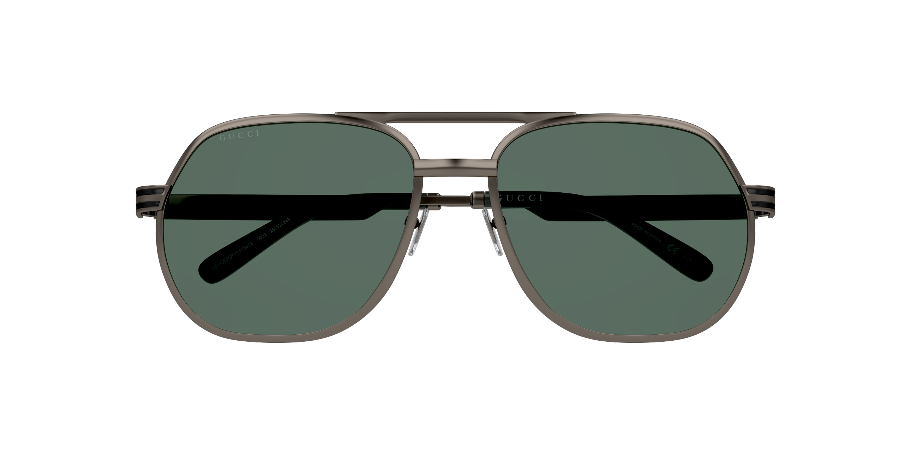 Folded Gucci GG 0981S Sunglasses Green / Black