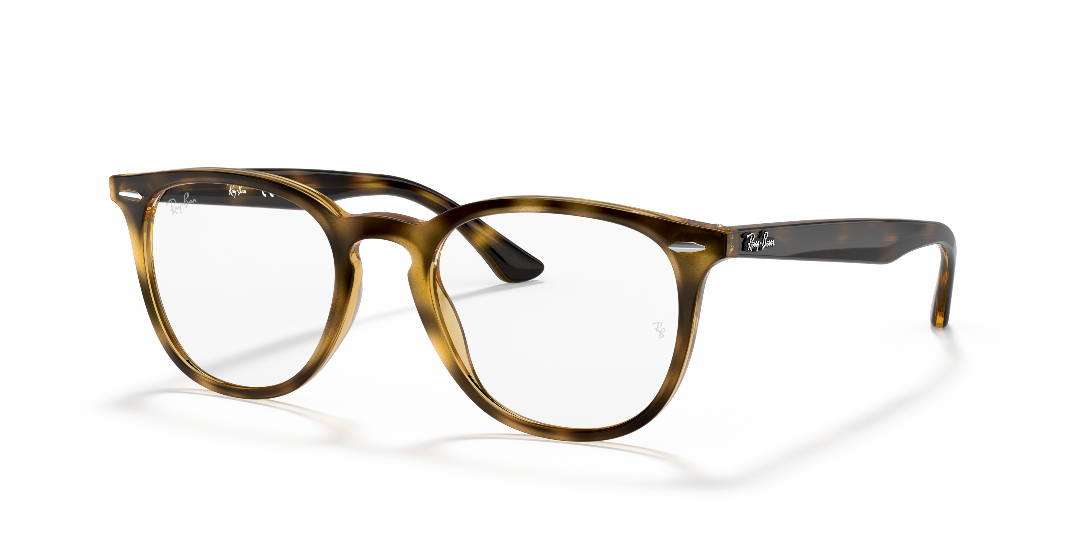 Angle_Left01 Ray-Ban RX 7159 Glasses Transparent / Brown