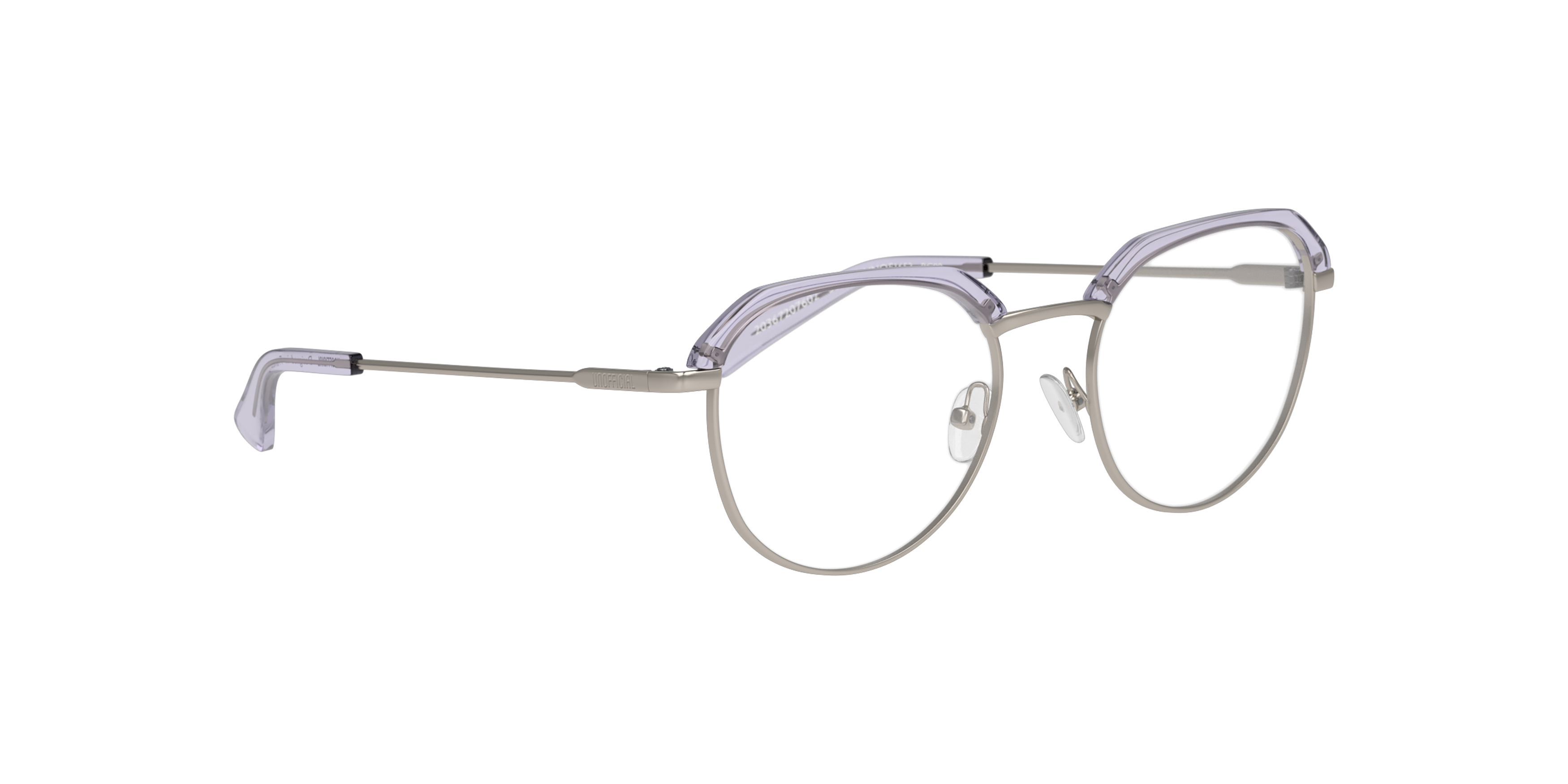 Angle_Right01 Unofficial UNOM0260 Glasses Transparent / Grey