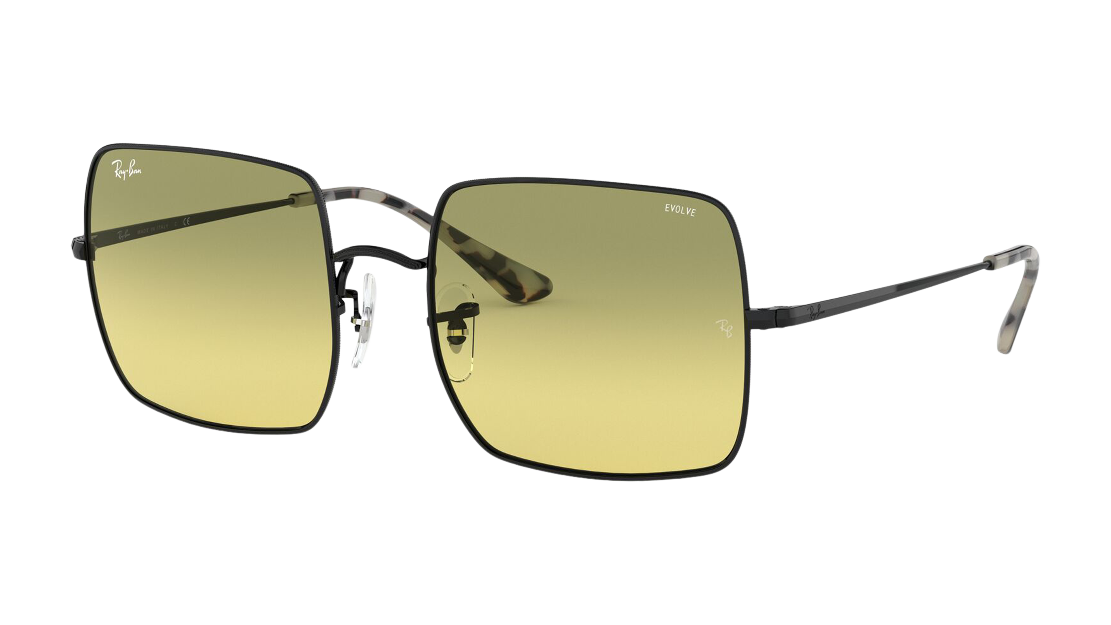 Angle_Left01 Ray-Ban Square 1971 Washed Evolve RB1971 9152AB Geel / Zwart