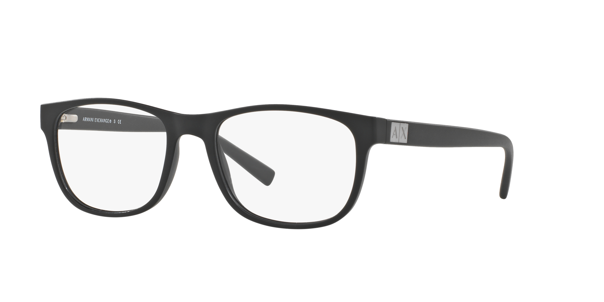 Angle_Left01 Armani Exchange AX 3034 (8078) Glasses Transparent / Black
