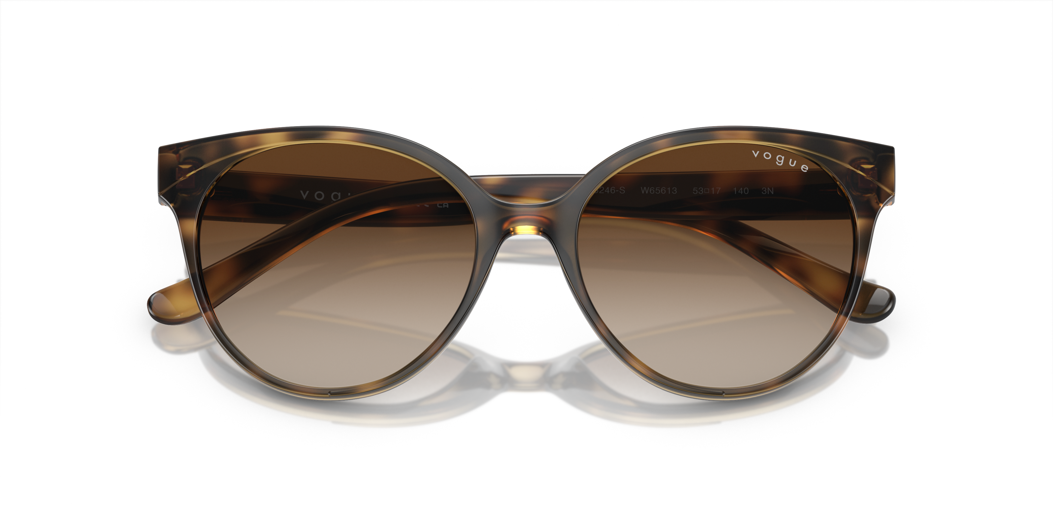 Folded Vogue VO 5246S Sunglasses Brown / Tortoise Shell