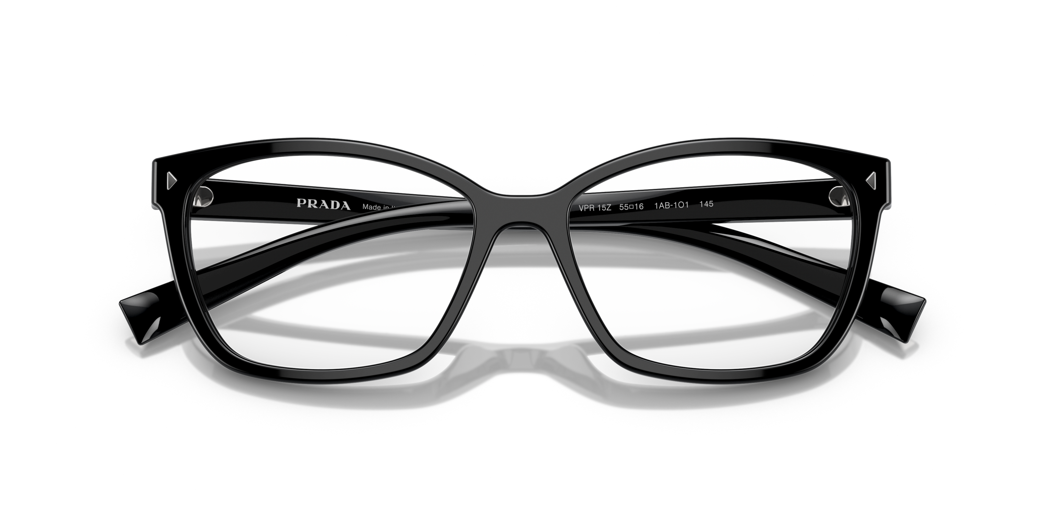 Folded Prada PR 15ZV Glasses Transparent / Black