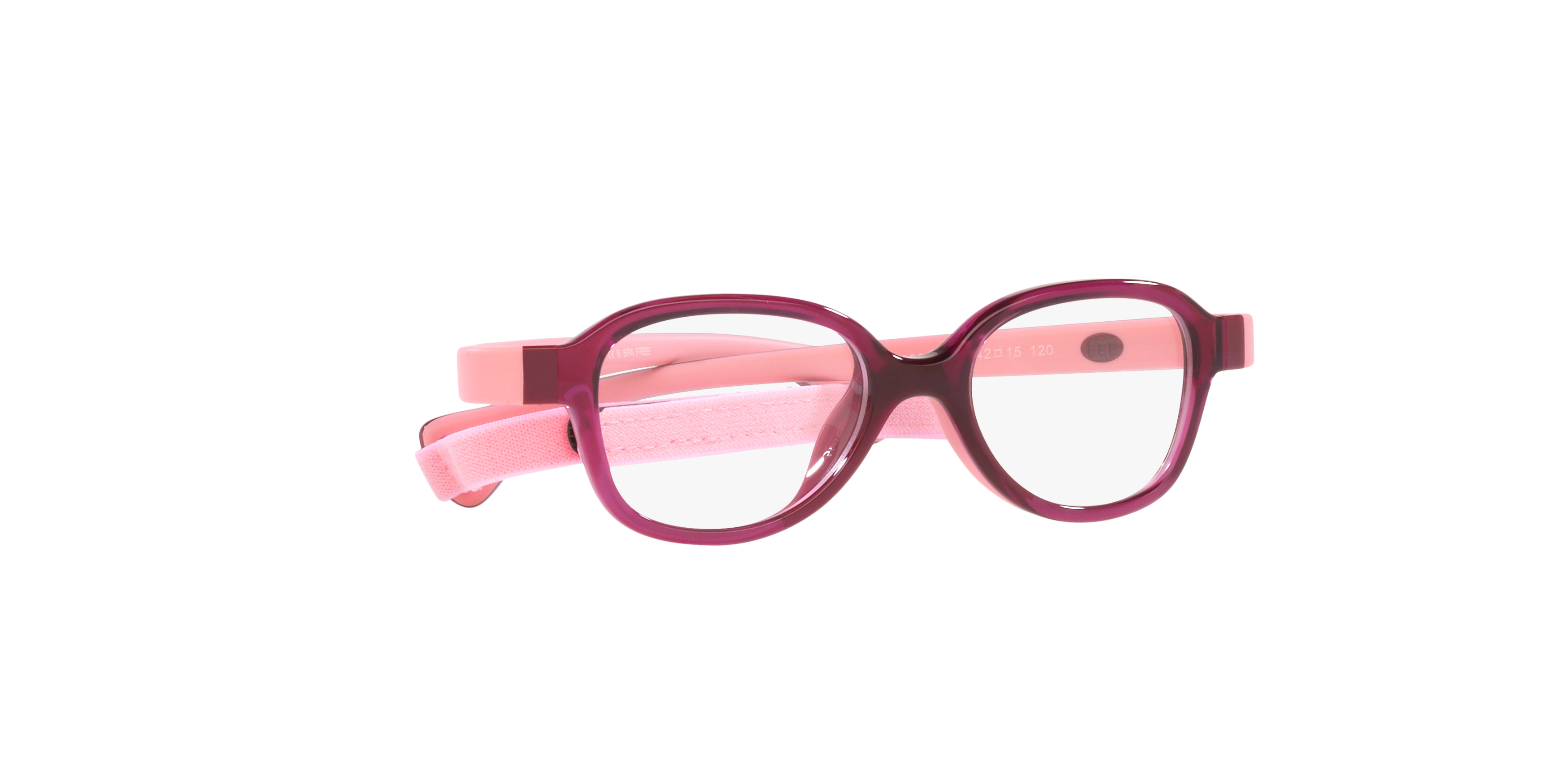 Angle_Right01 Miraflex MF 4006 Children's Glasses Transparent / Red