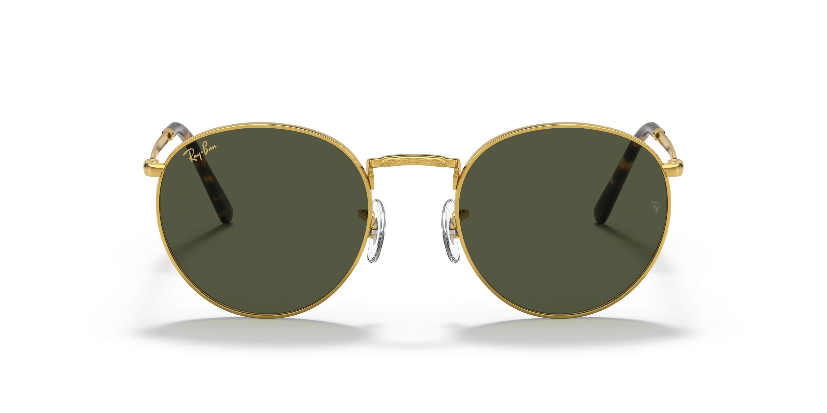 Front Ray-Ban New Round RB3637 919631 Groen / Goud