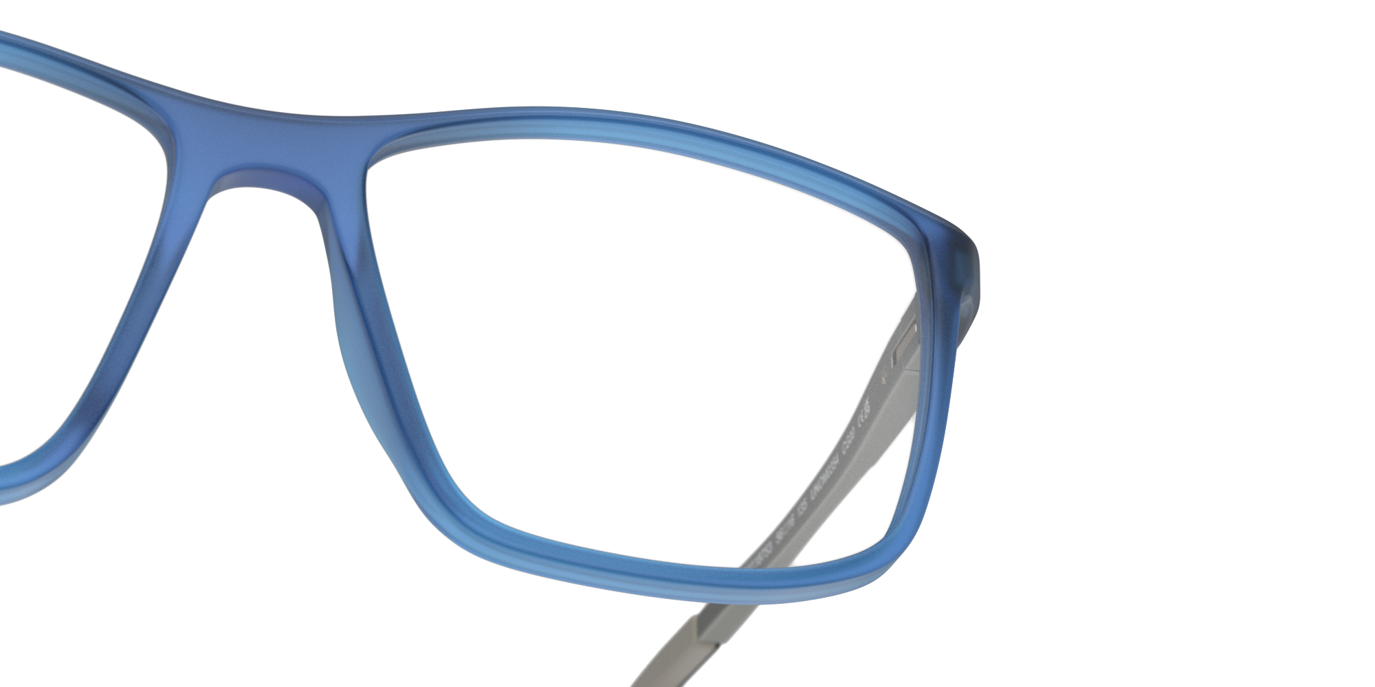 Detail01 Unofficial UN OM0354 Glasses Transparent / Blue