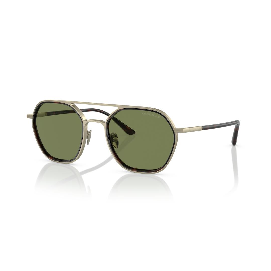 Giorgio Armani AR6145 Lunettes de Soleil Homme - Carrée Doré - Possibilité de verres correcteurs - A