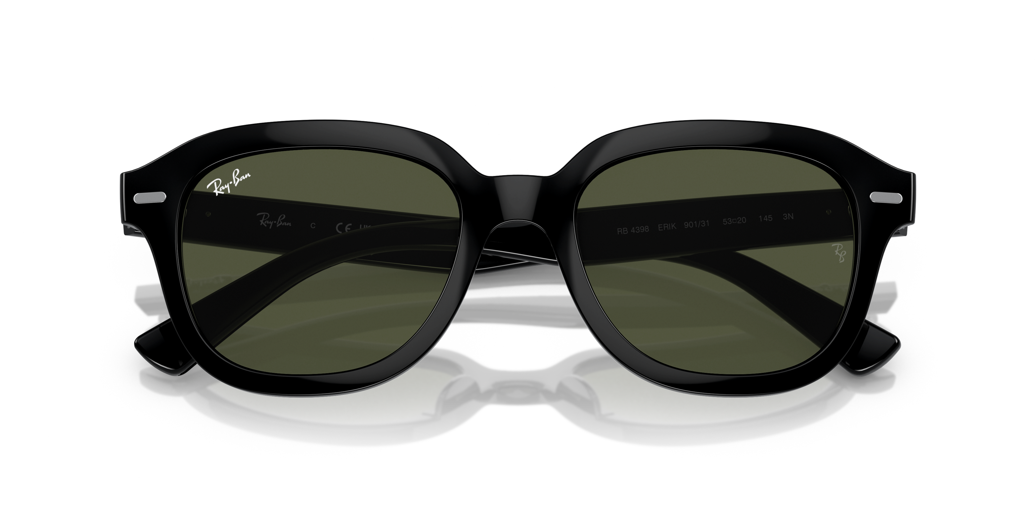 Folded Ray-Ban RB4398 901/31 Verde / Nero
