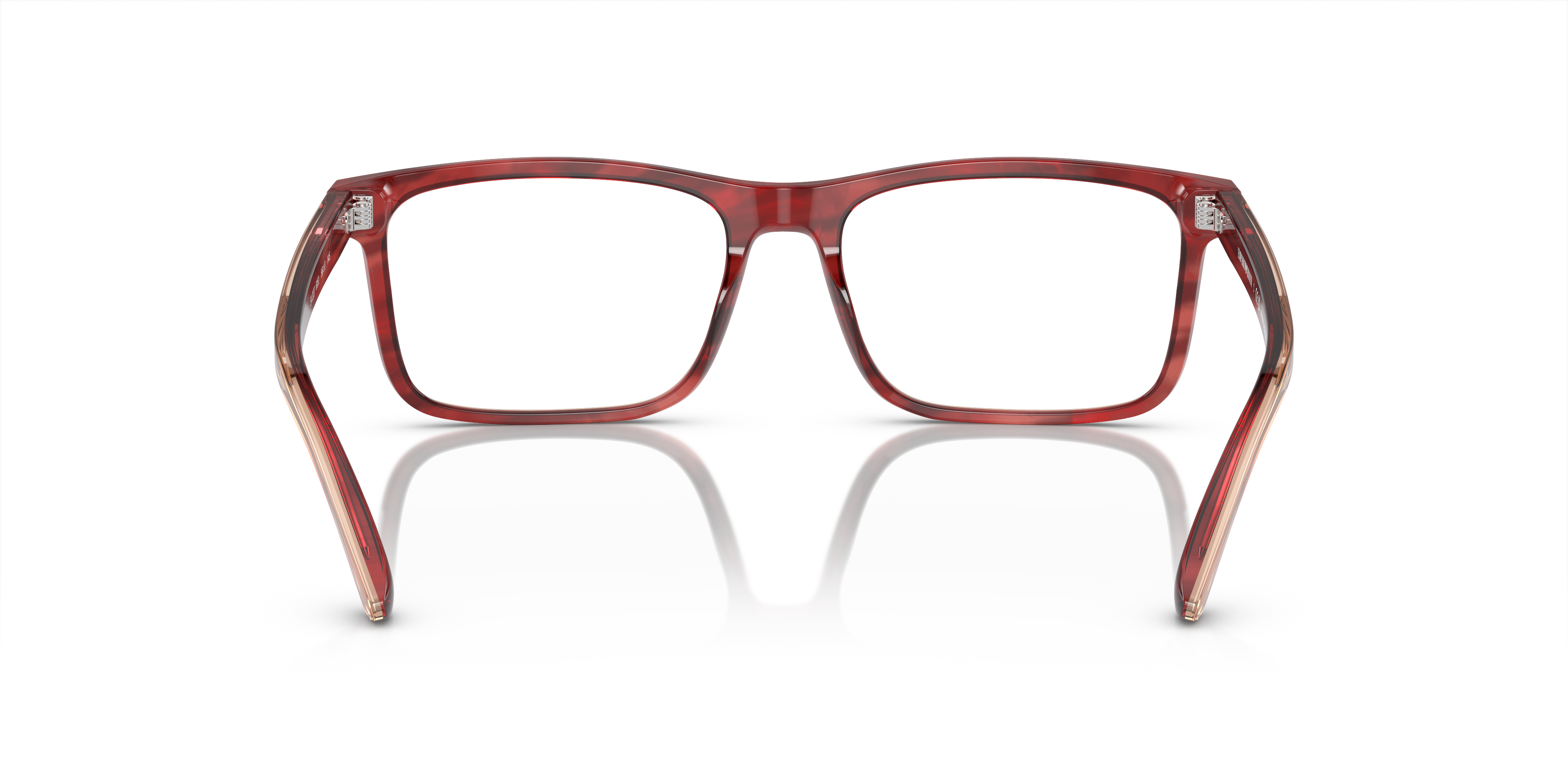 Detail02 Emporio Armani EA 3227 (6053) Glasses Transparent / Red