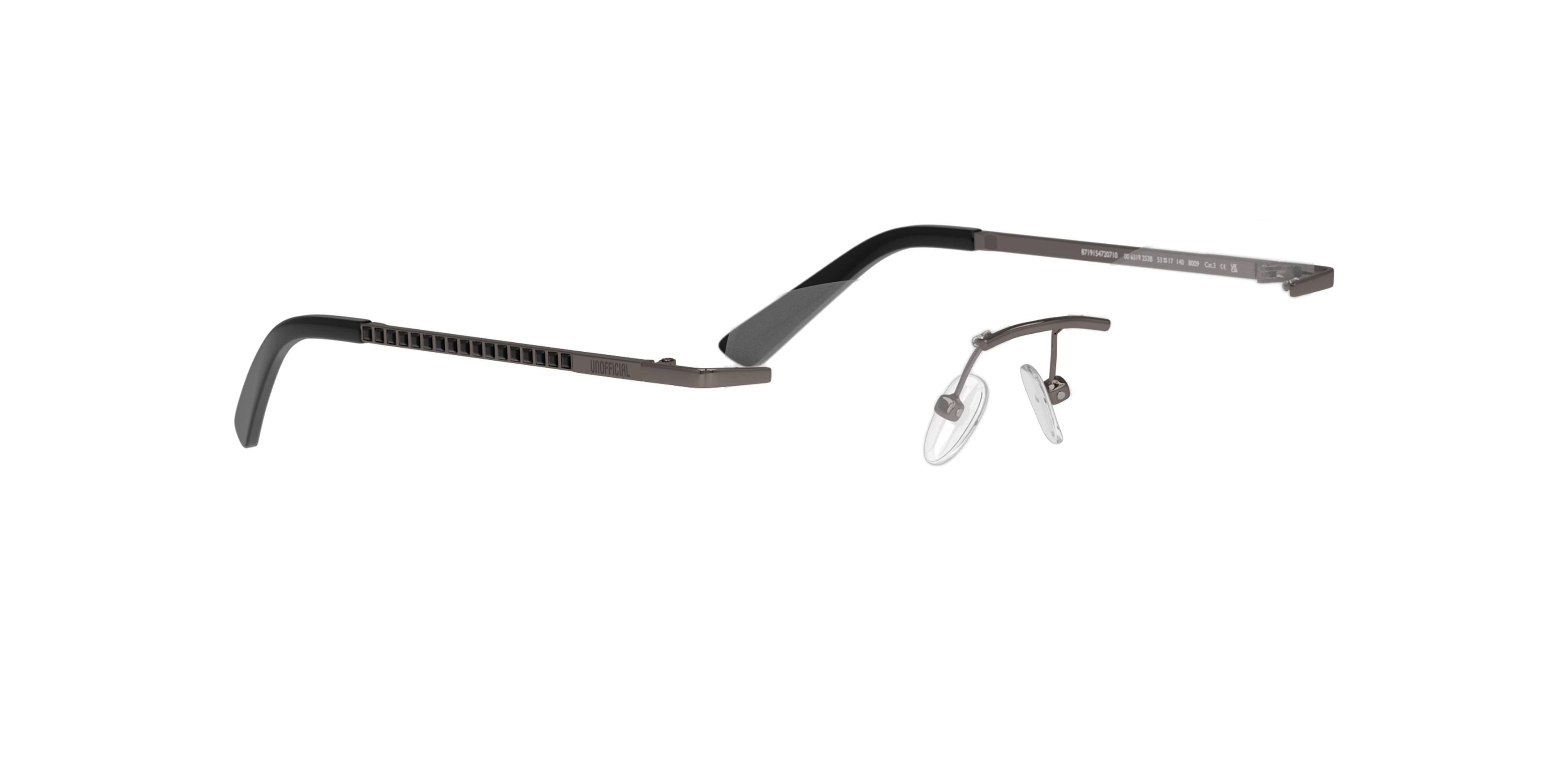 Angle_Right01 Unofficial UNOF0468 (GG00) Glasses Transparent / Grey