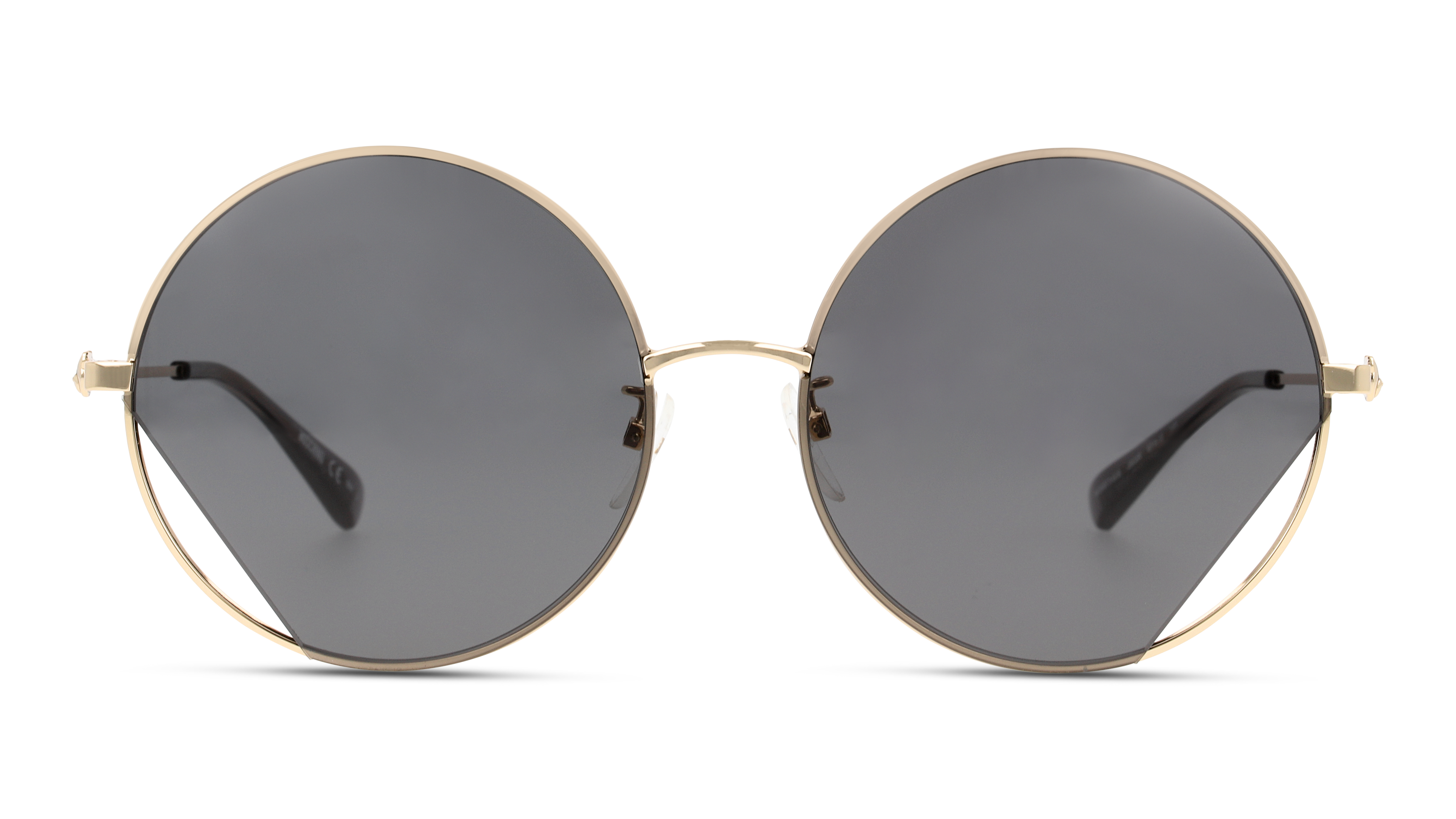 Front Moschino MOS 073/G (J5G) Sunglasses Grey / Gold