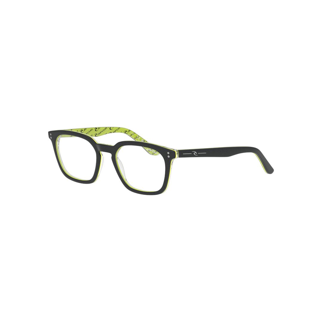 Rip Curl BSA003 Lunettes de Soleil Enfant - Rectangle Noir Doré - Verres Polarisés - Possibilité de