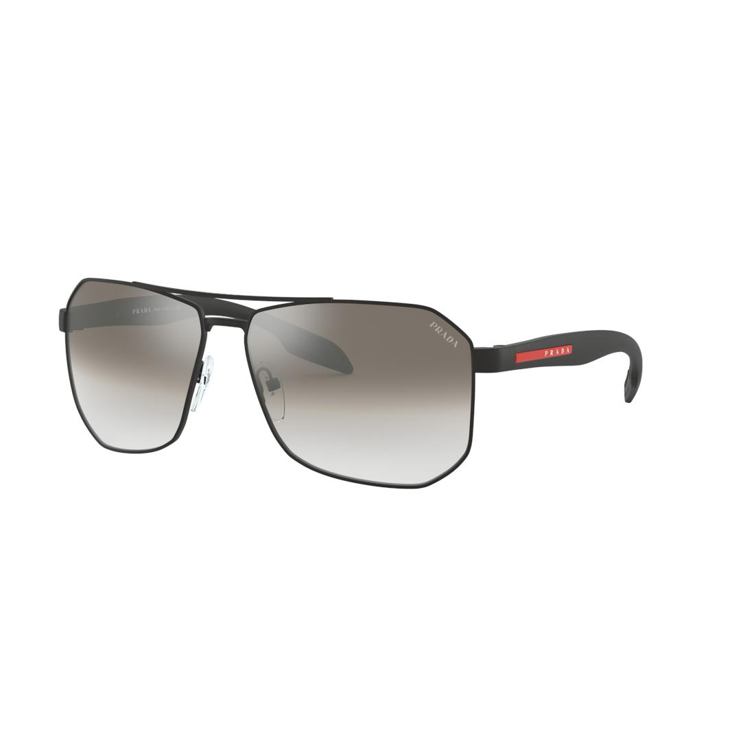Prada Linea Rossa PS51VS Lunettes de Soleil Homme - Rectangle Noir - Possibilité de verres correcteu