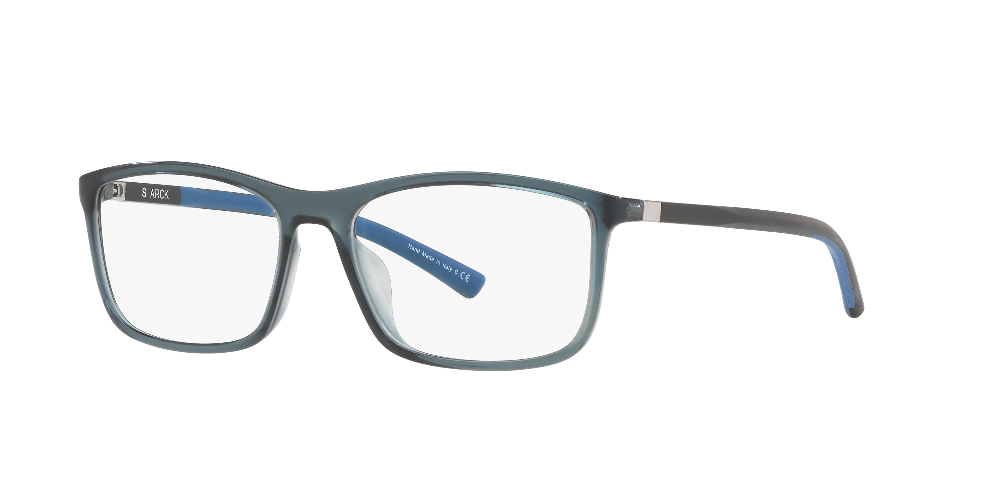 Angle_Left01 Starck SH 3048 (0001) Glasses Transparent / Blue