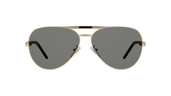 Gucci GG 1163S (001) Sunglasses Grey / Gold