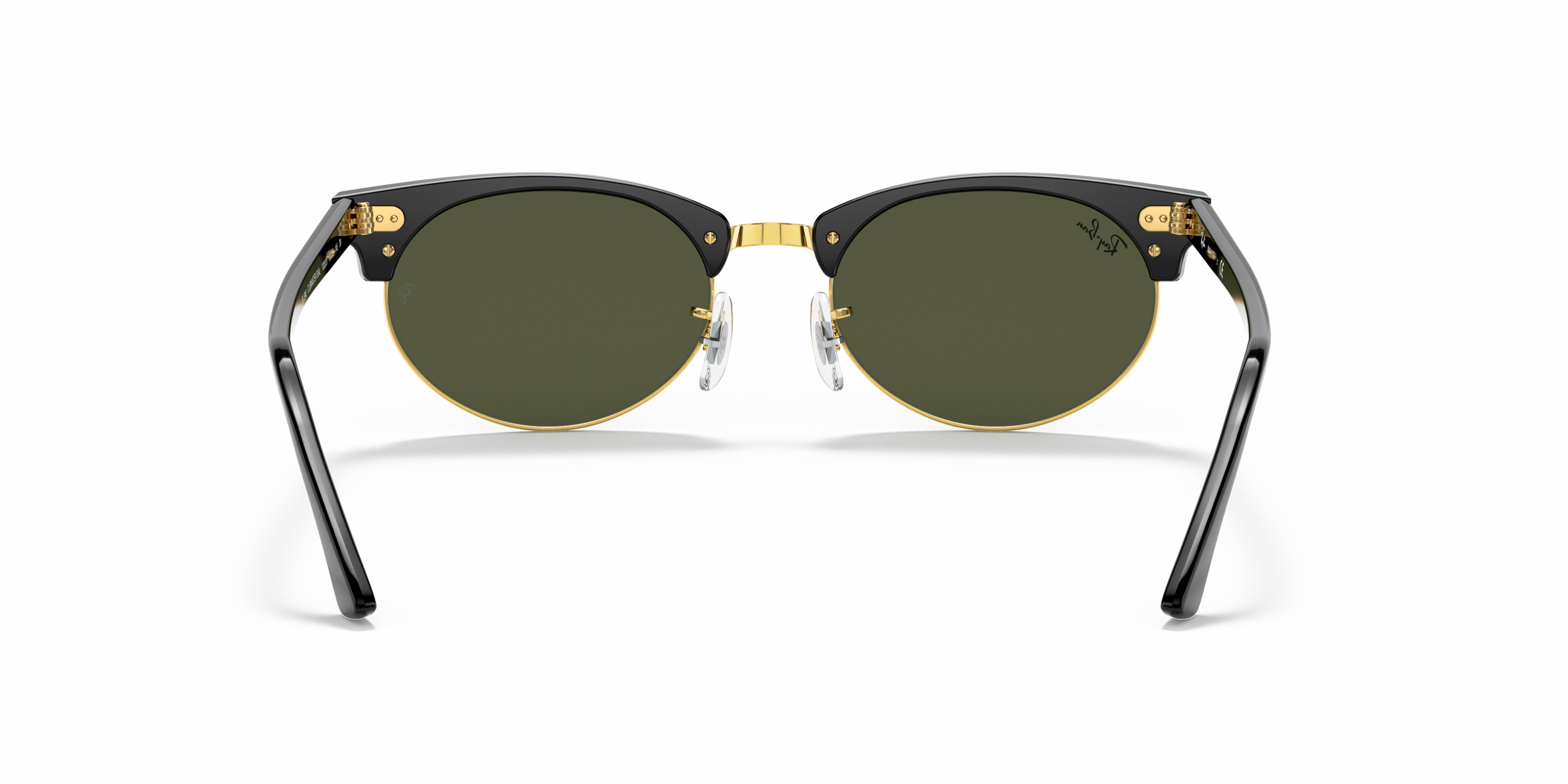 Detail02 Ray-Ban Clubmaster Oval RB3946 130331 Groen / Zwart