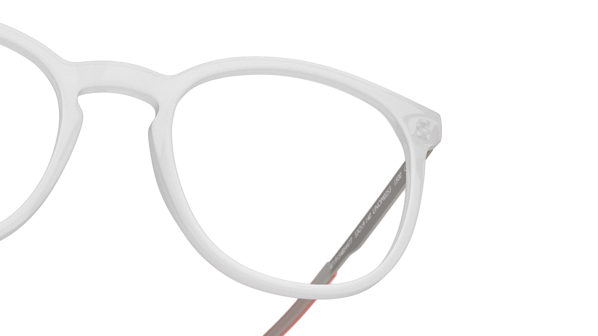 Detail01 Unofficial UNOM0253 (TS00) Glasses Transparent / Transparent, White