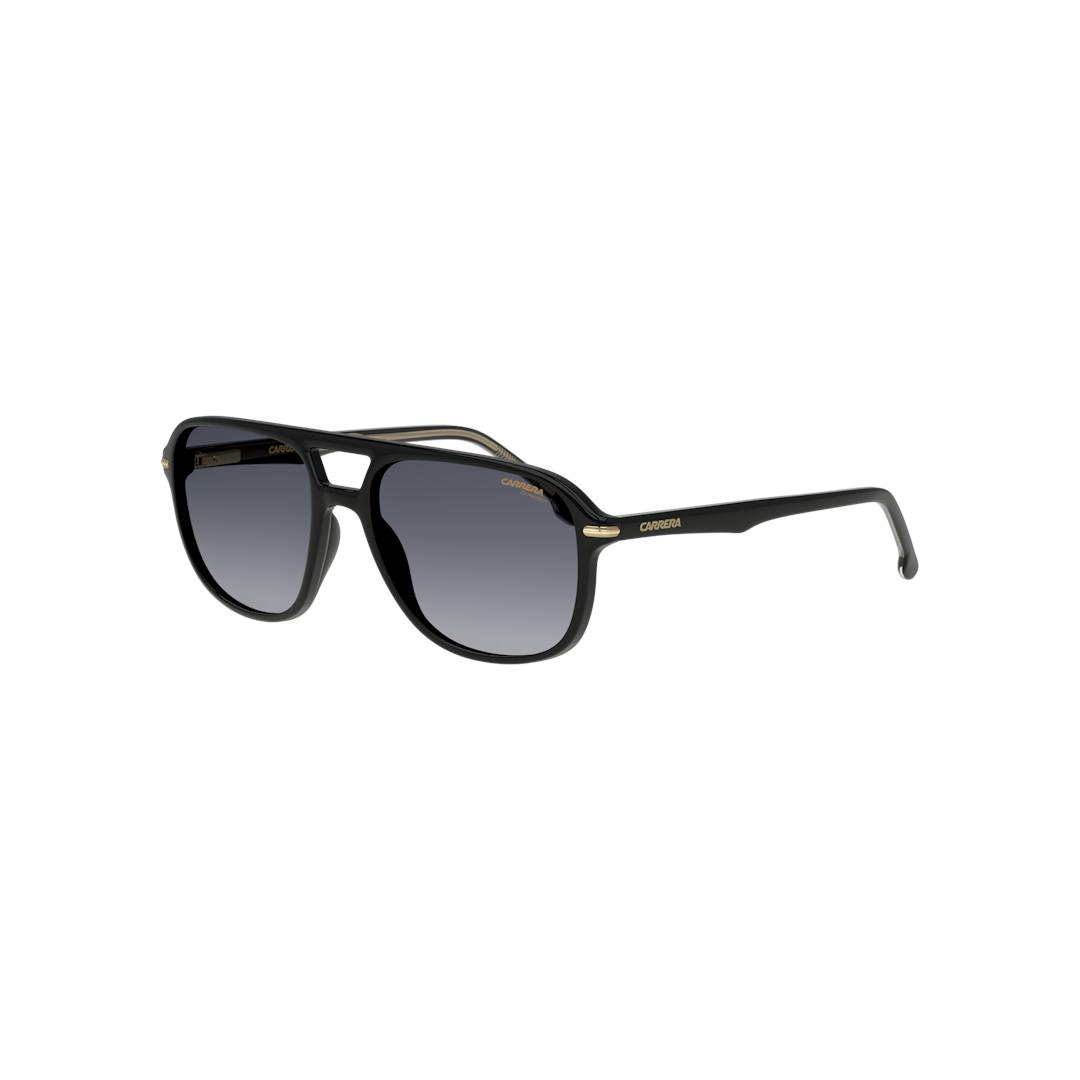 Carrera 279/S Lunettes de Soleil Homme - Rectangle Noir Doré - Possibilité de verres correcteurs - A