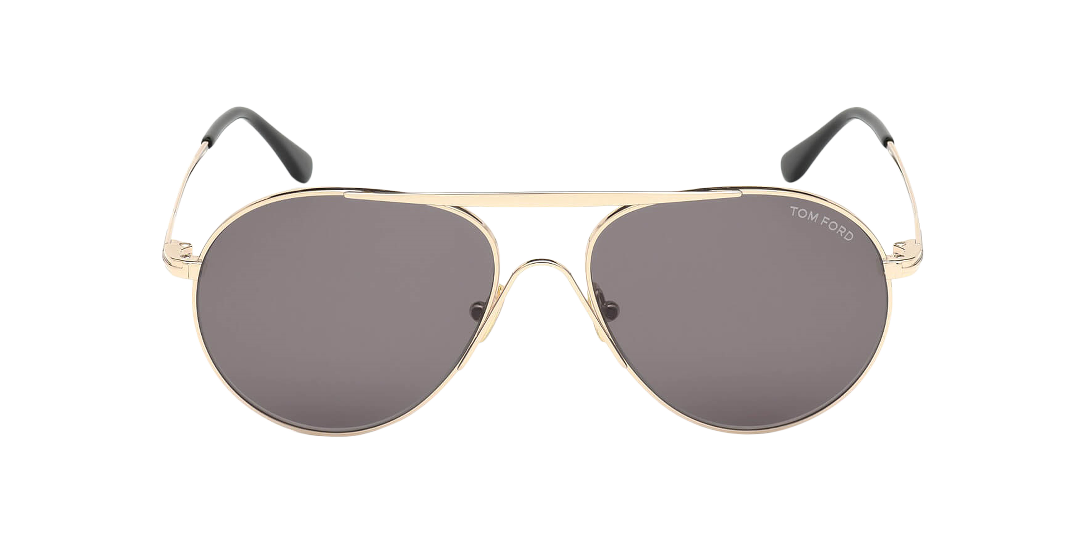 Front Tom Ford Smith FT 773 (28A) Sunglasses Grey / Gold