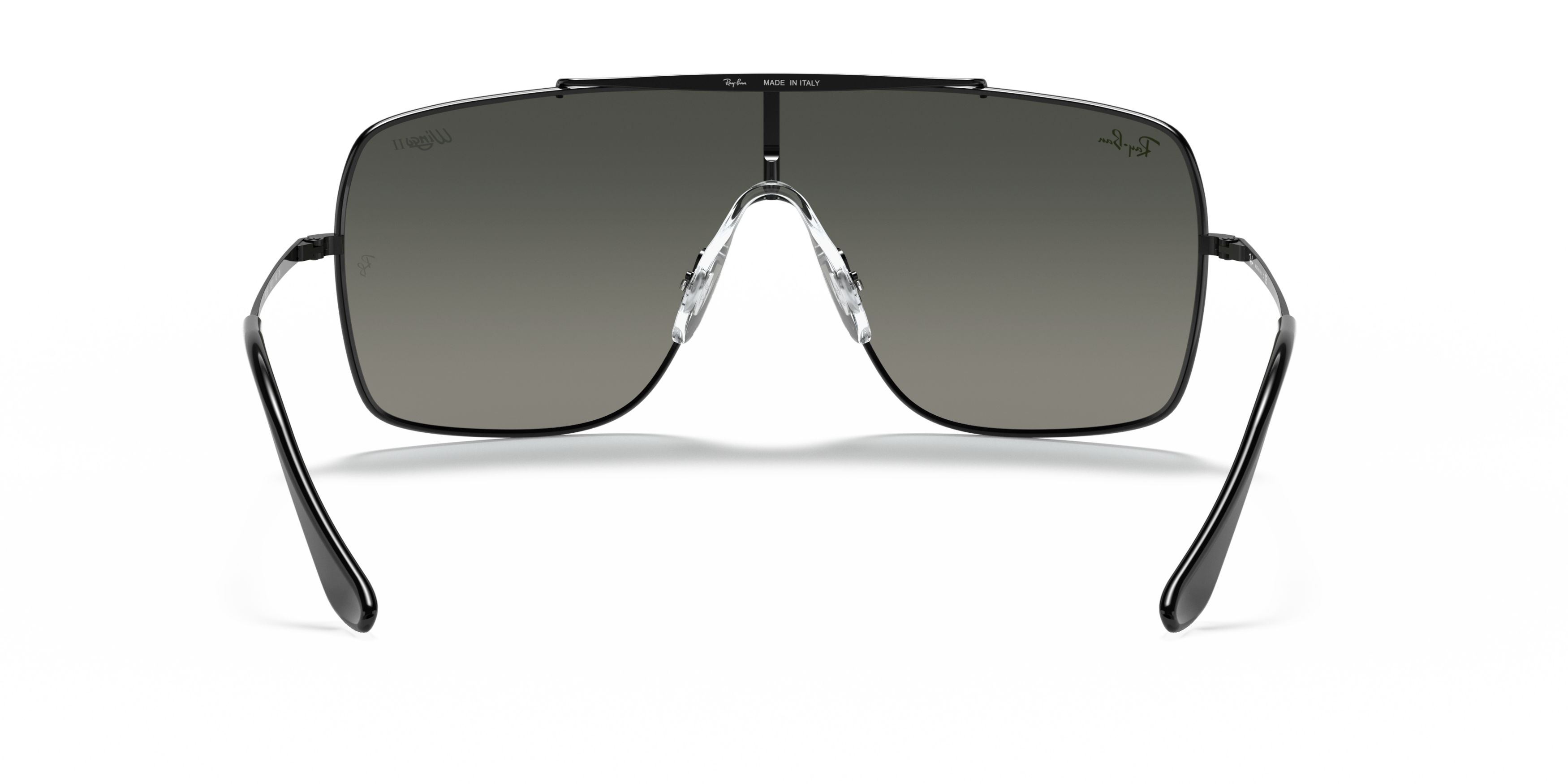 Detail02 Ray-Ban Wings II RB 3697 (002/11) Sunglasses Grey / Black