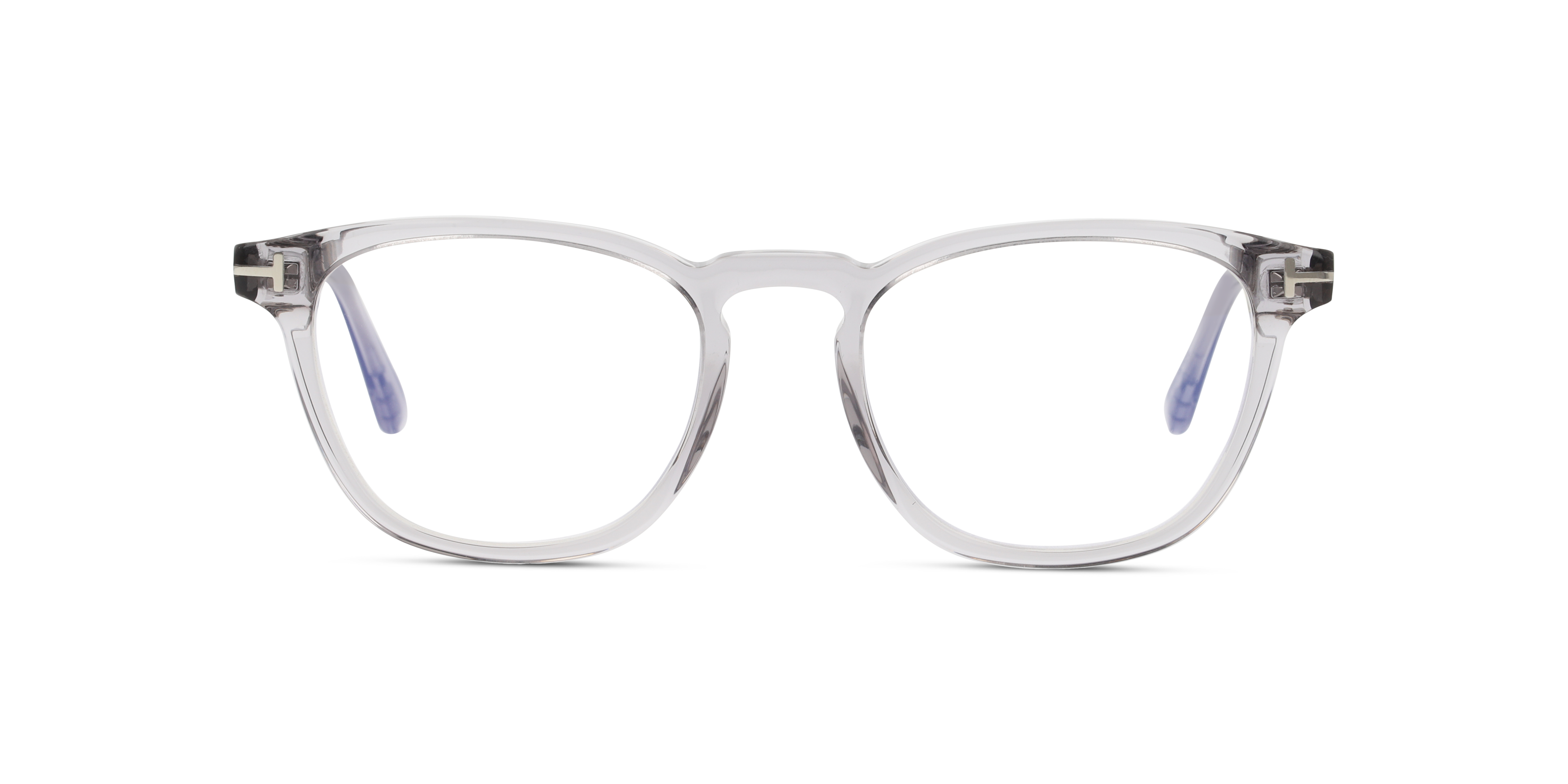 Front Tom Ford FT 5890-B (020) Glasses Transparent / Transparent, Grey